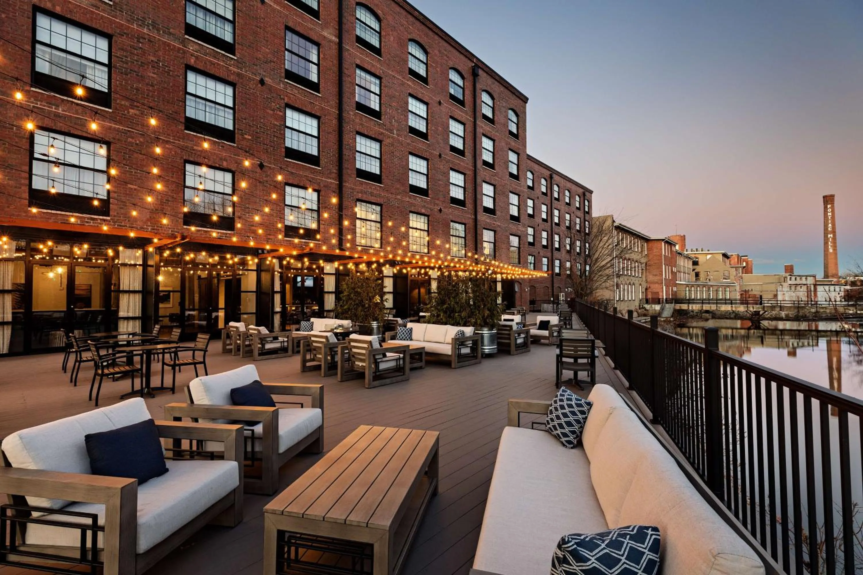 Patio in The LOOM Hotel, Tapestry Collection by Hilton