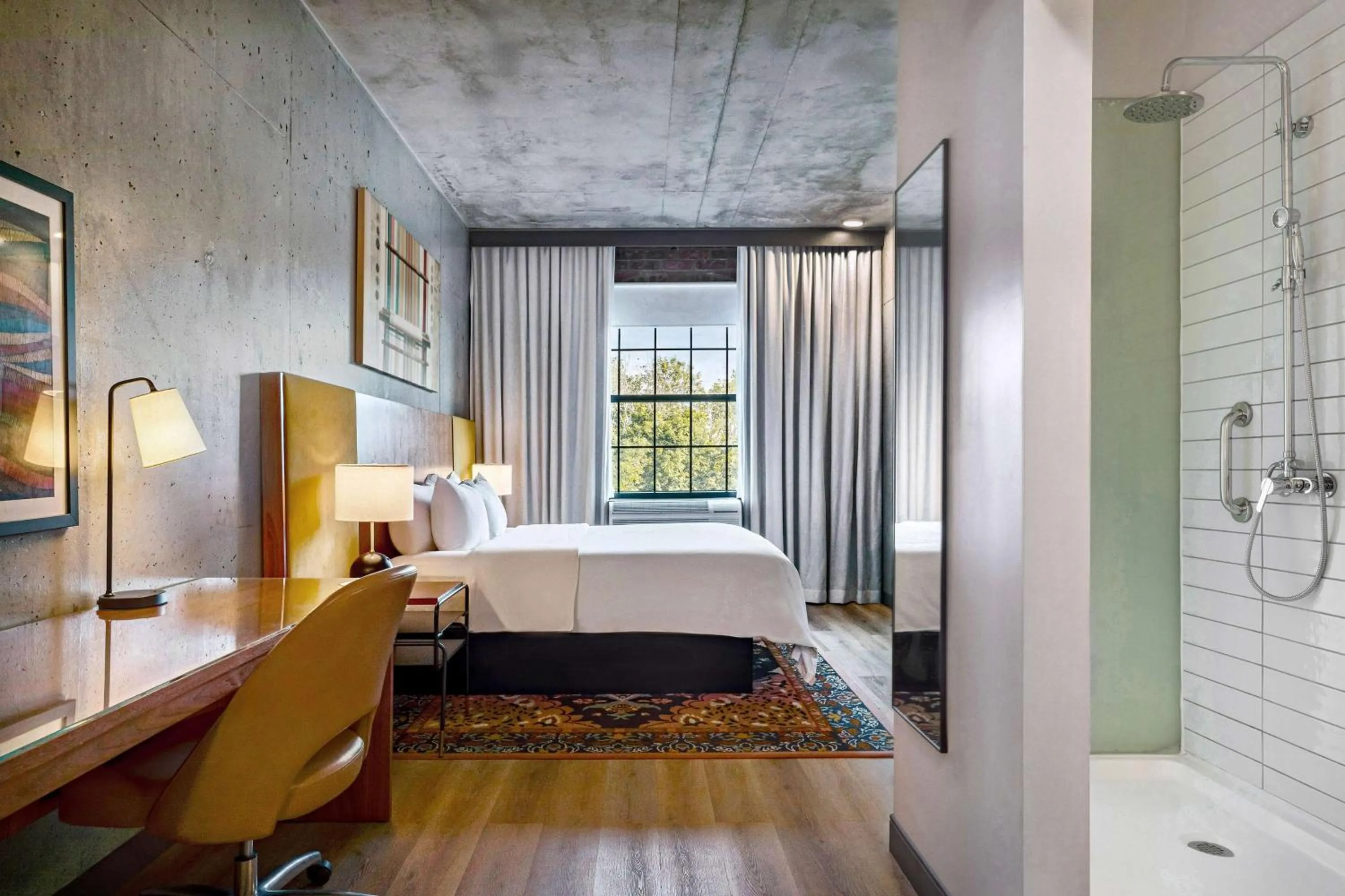 Bedroom, Bed in The LOOM Hotel, Tapestry Collection by Hilton