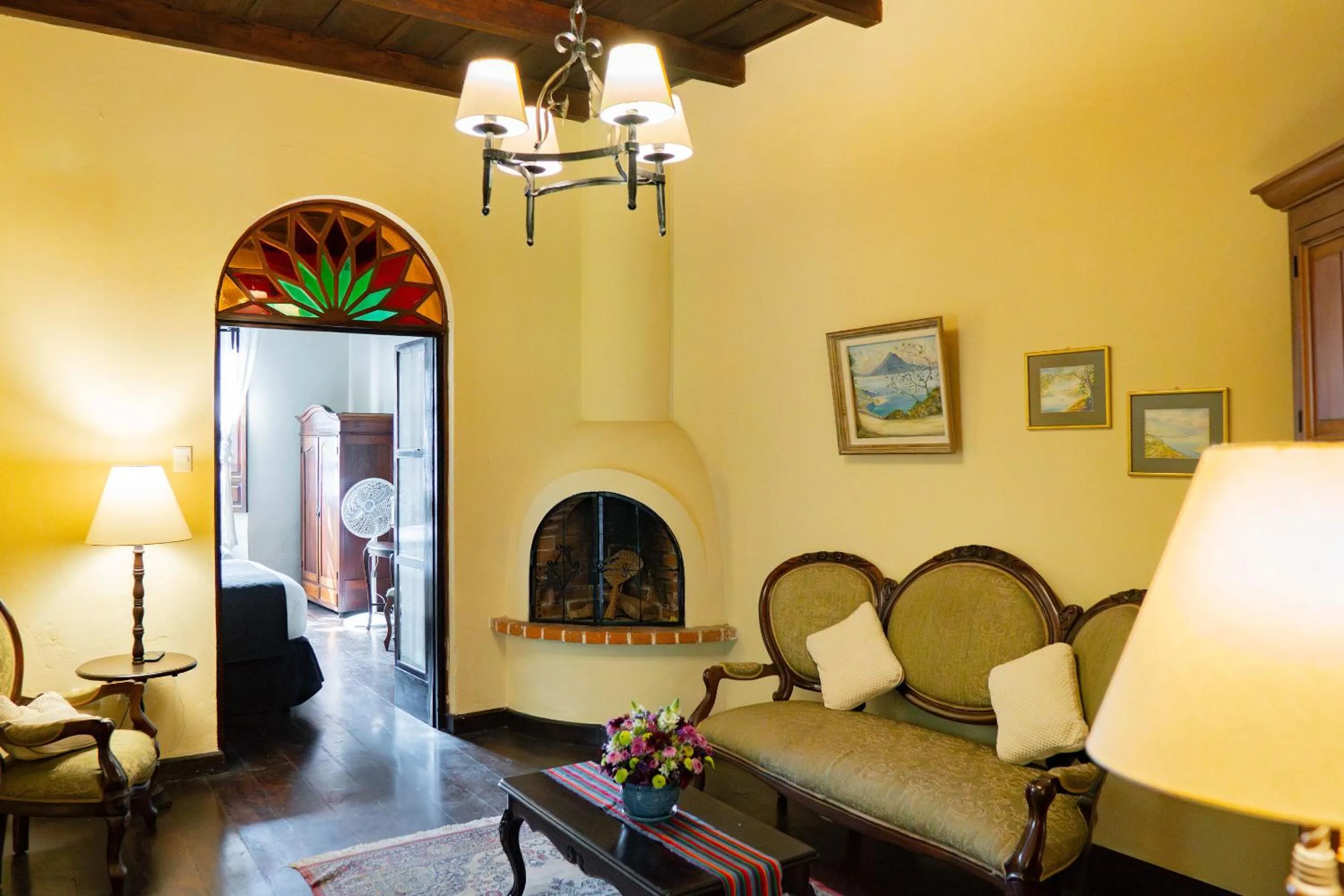 Seating area in Casa Noble Hotel