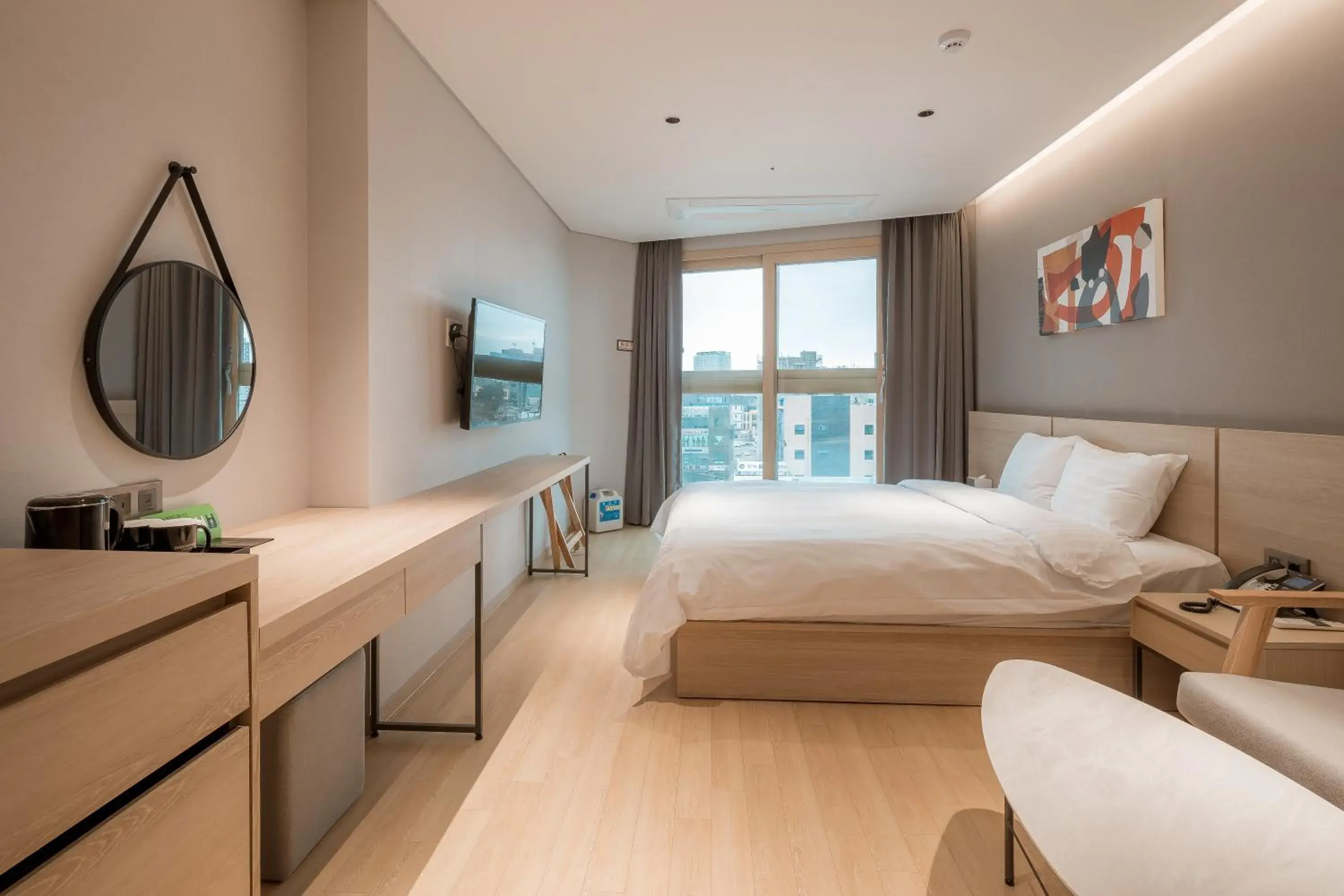 Decorative detail, Bed in Chestertons Sokcho Decorative detail, Bed in Chestertons Sokcho