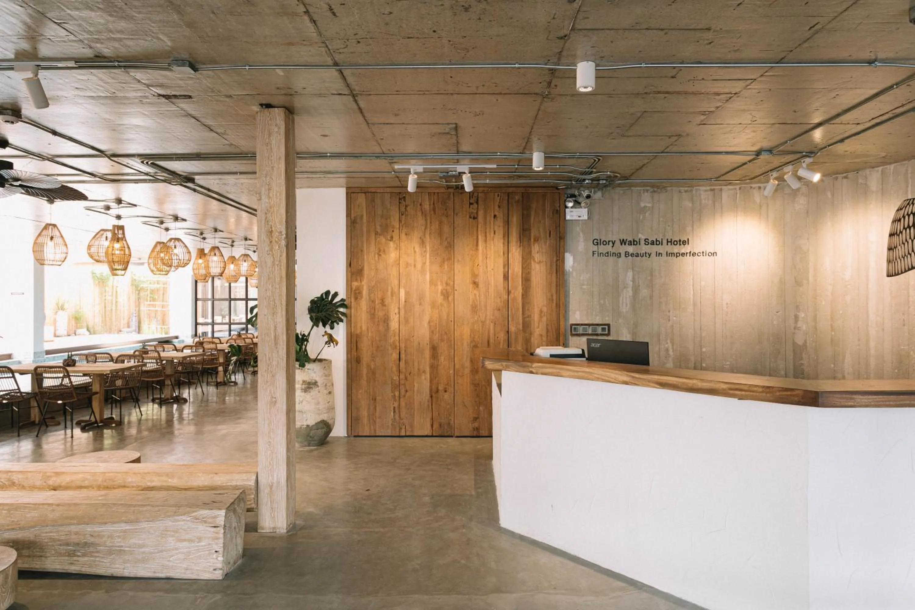 Lobby or reception in Glory Wabi Sabi Hotel 清迈古城荣耀侘寂酒店