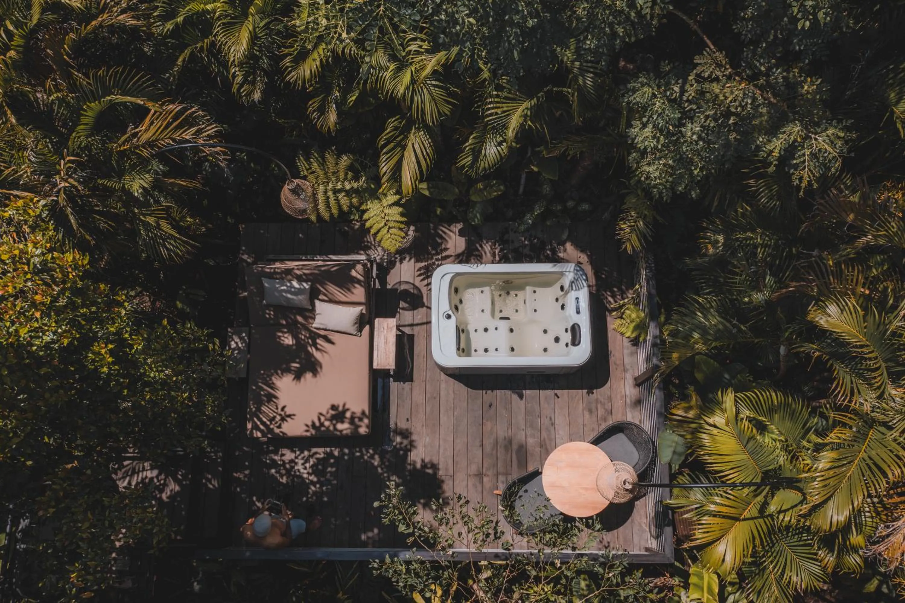 Hot Tub in Munduk Cabins