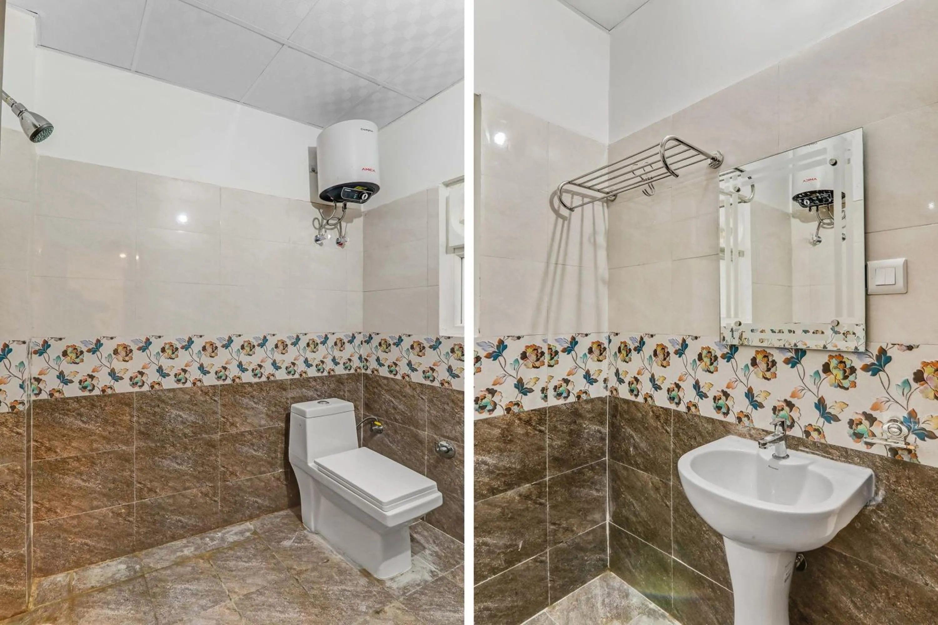 Bathroom in Collection O Yamuna Palace Near Gomti Riverfront Park