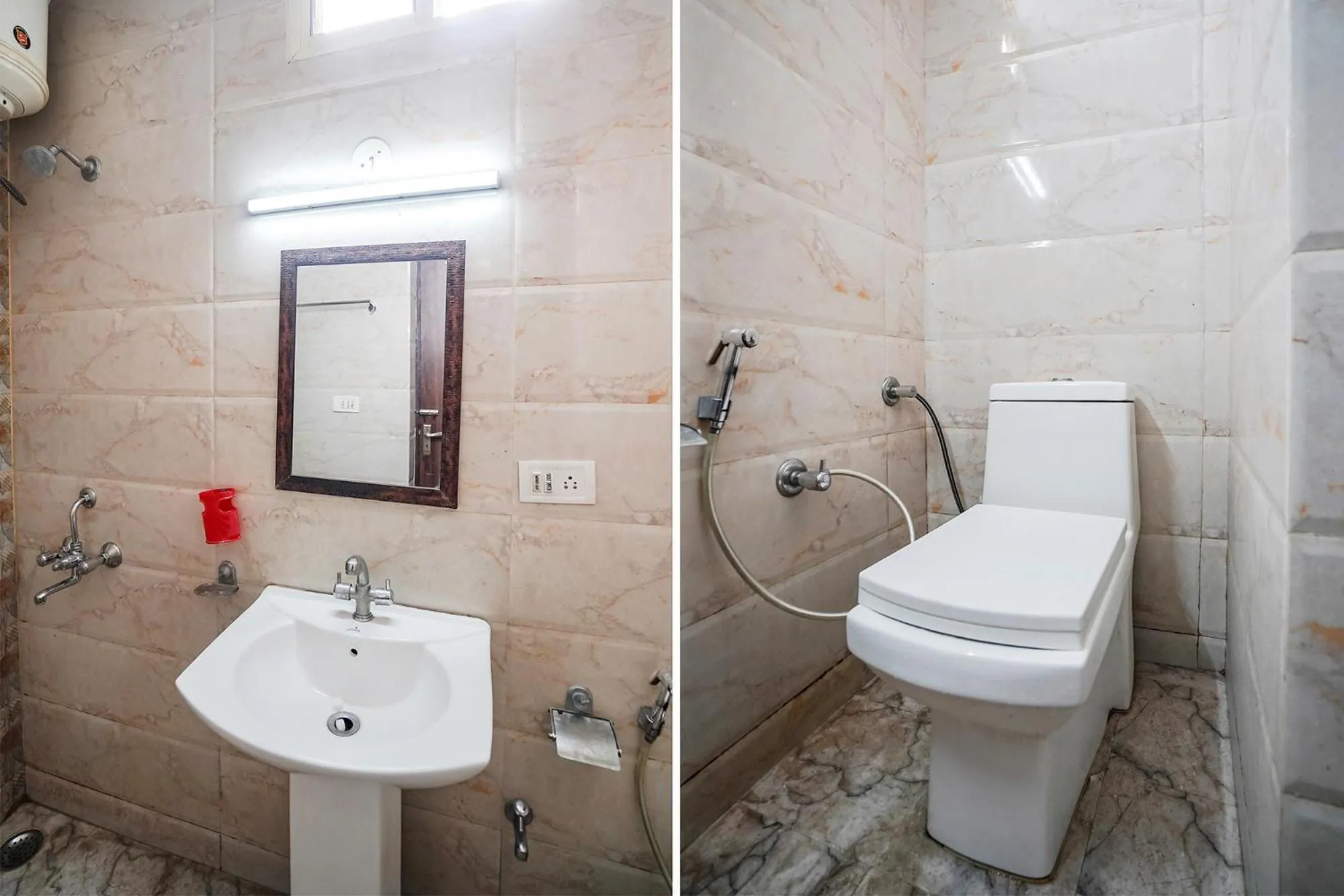 Bathroom in FabHotel Krishna Heights