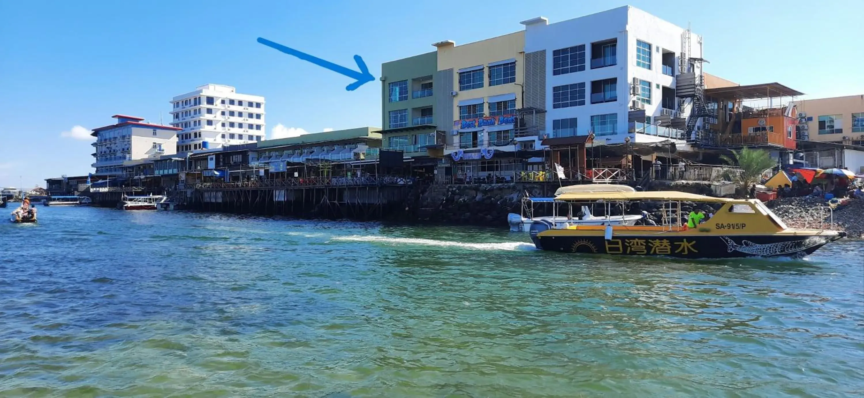 Property building in Sipadan Inn Service Apartments Semporna Property building in Sipadan Inn Service Apartments Semporna