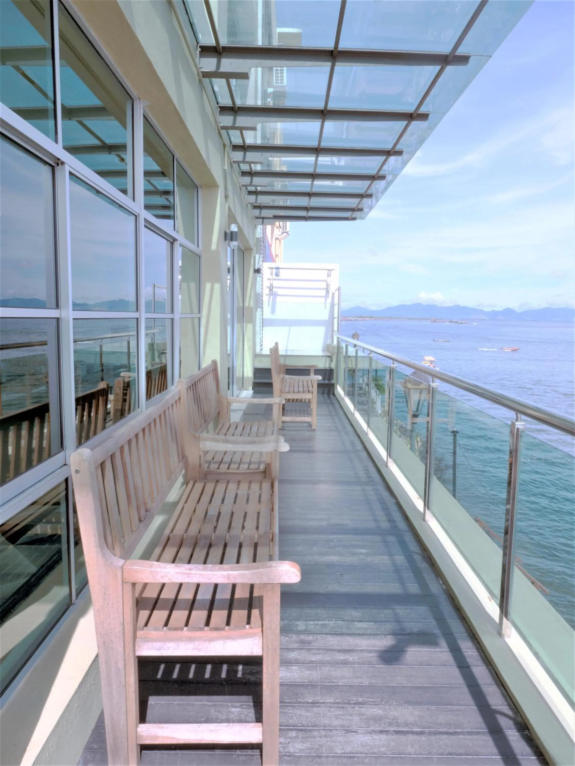 Balcony/Terrace in Sipadan Inn Service Apartments Semporna
