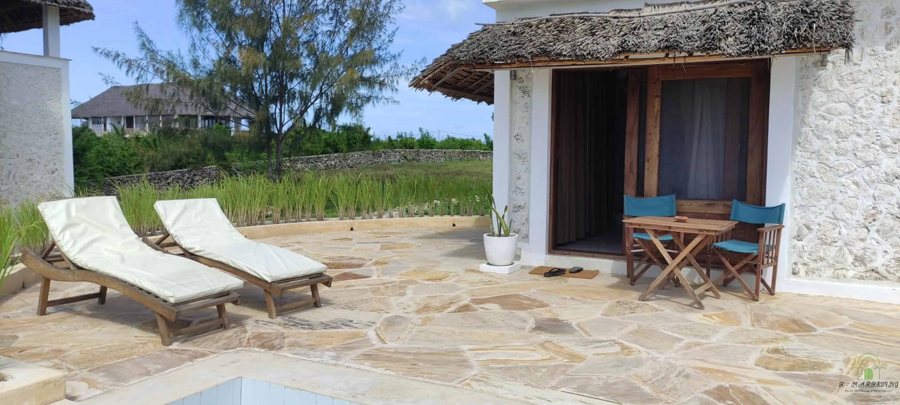 Patio in Amani Villas Nature Retreat