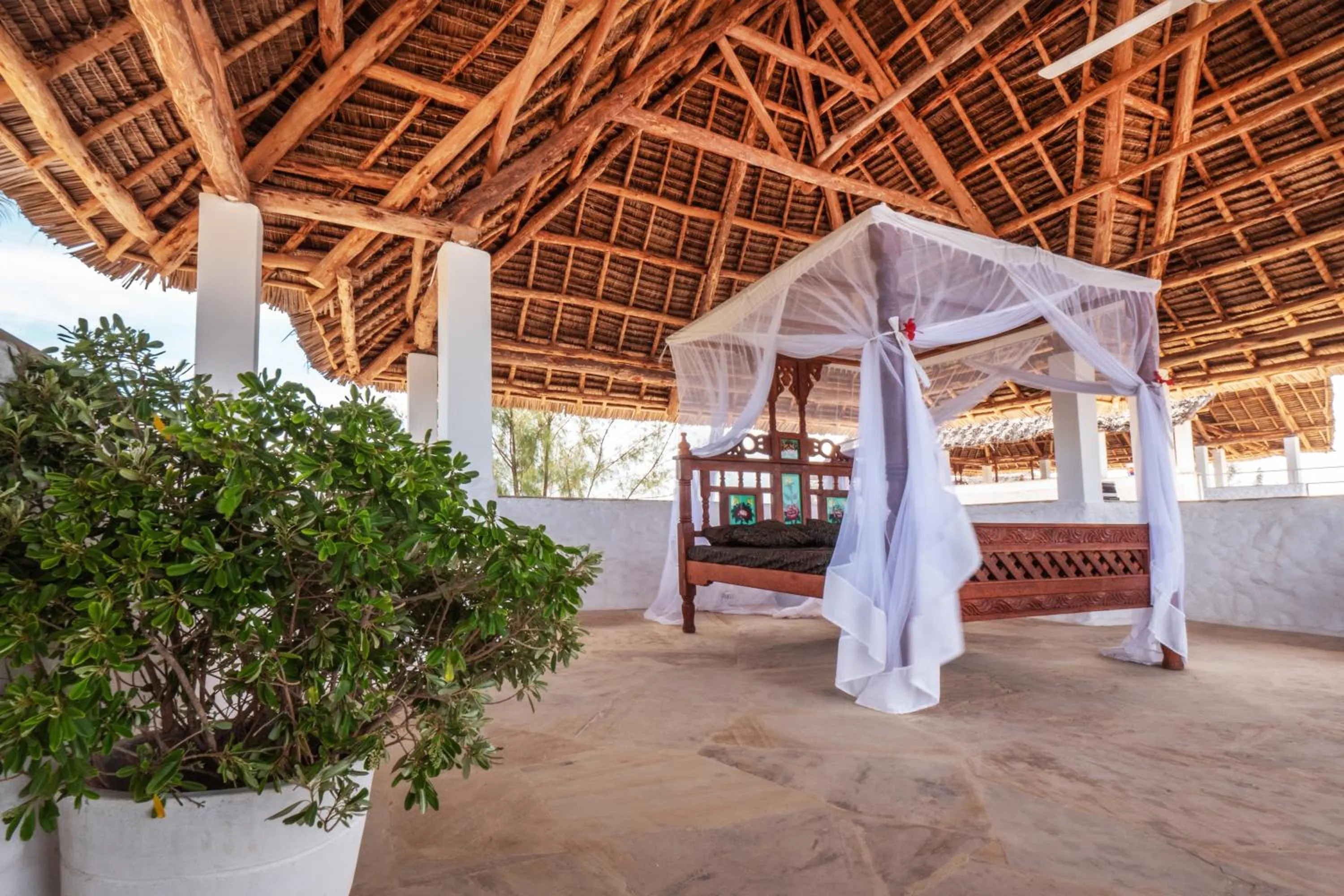 Bed in Amani Villas Nature Retreat