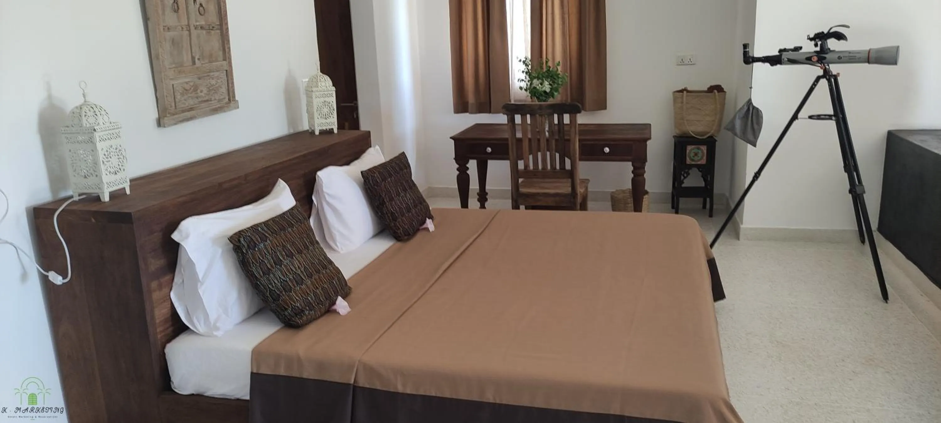 Bed in Amani Villas Nature Retreat