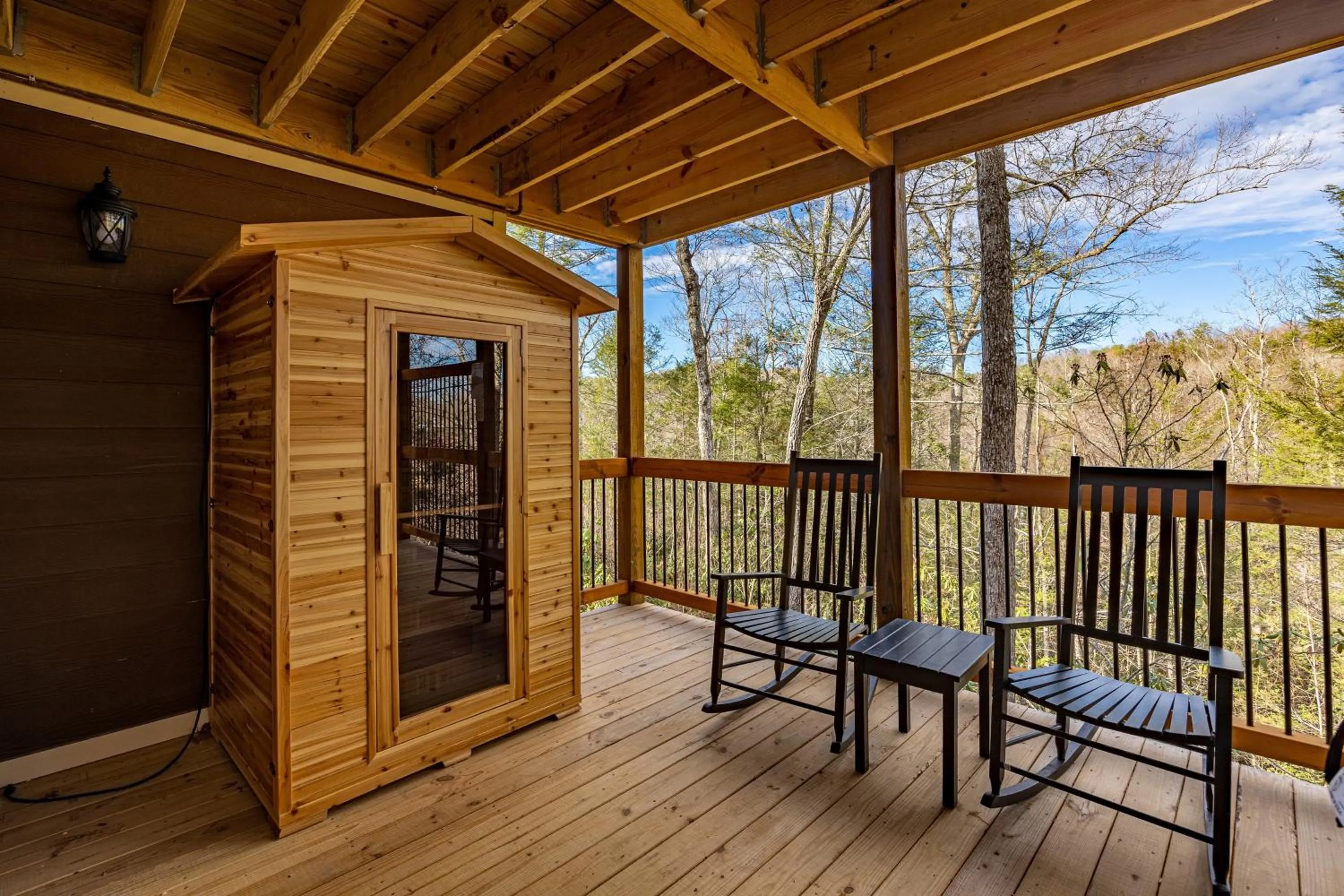 Mountain Sunrise Pool Cottage chalet