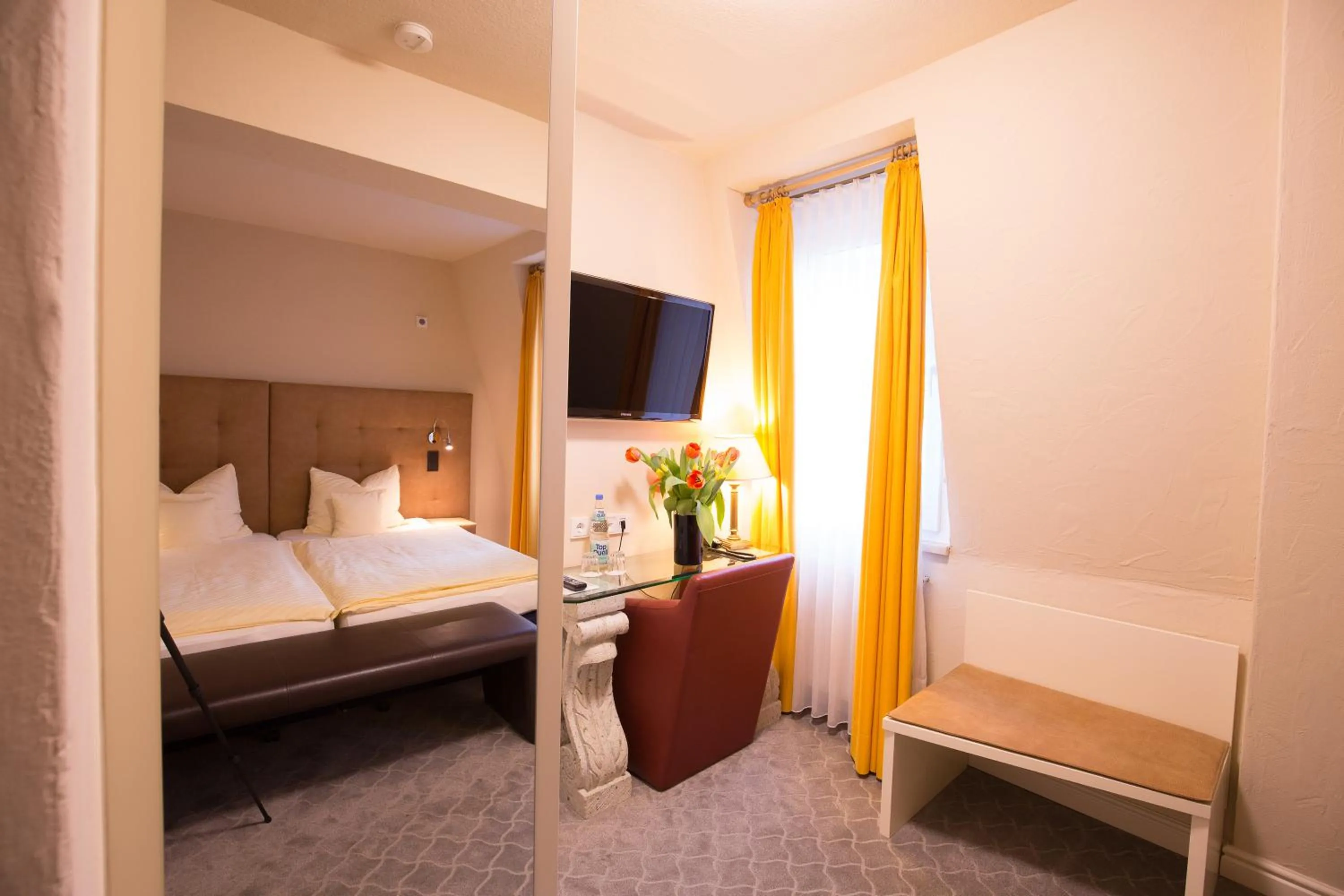 Decorative detail, Bed in Hotel Heidelberger Hof