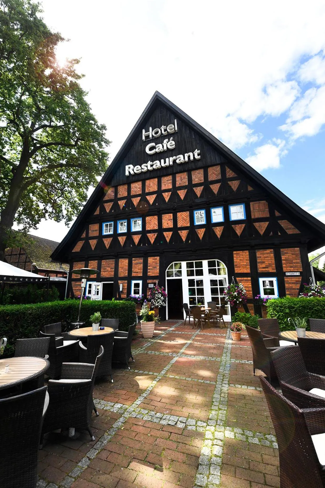 Patio in Hotel Marktkieker