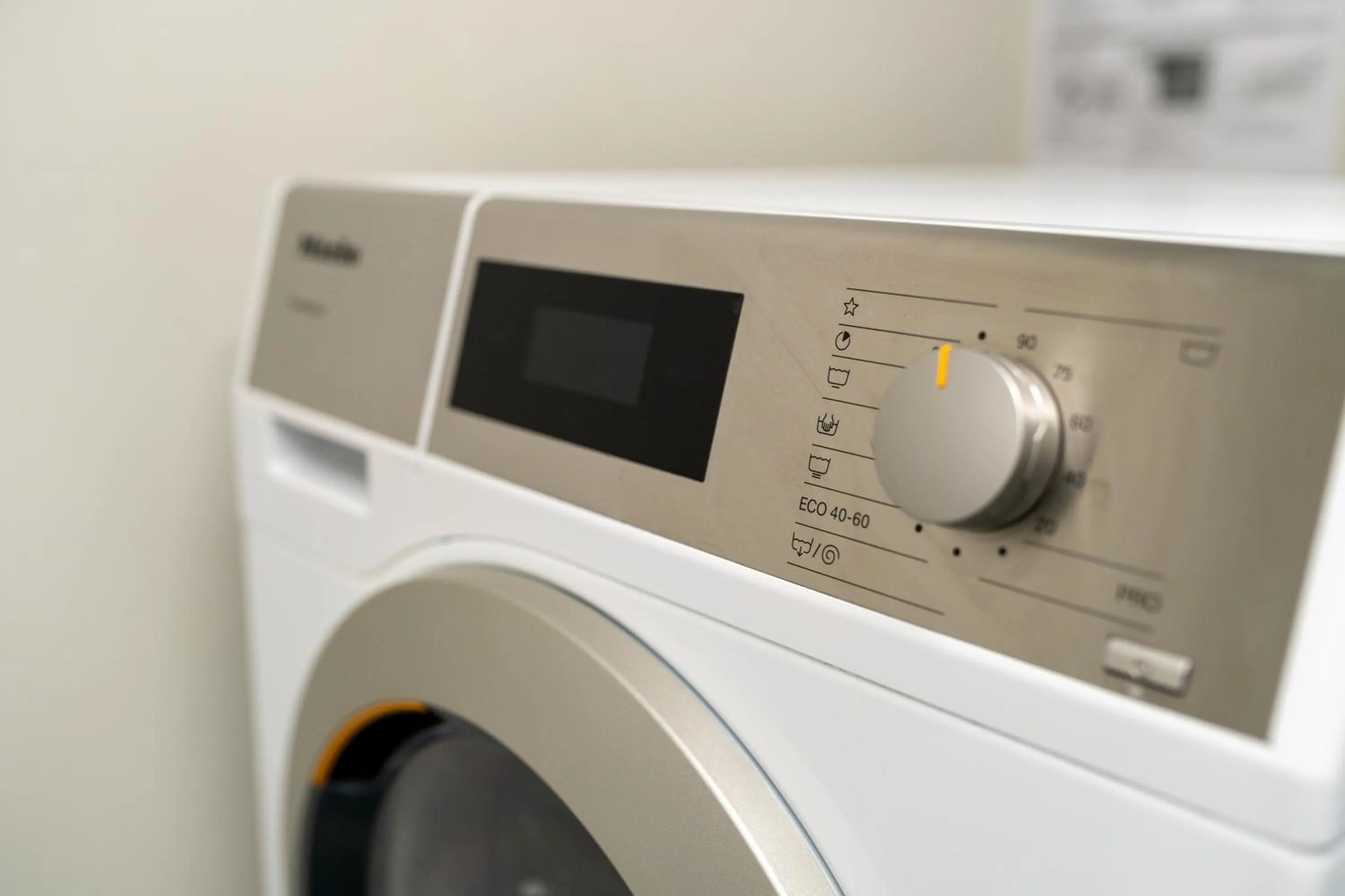 washing machine in Uppsala Hotel Apartments