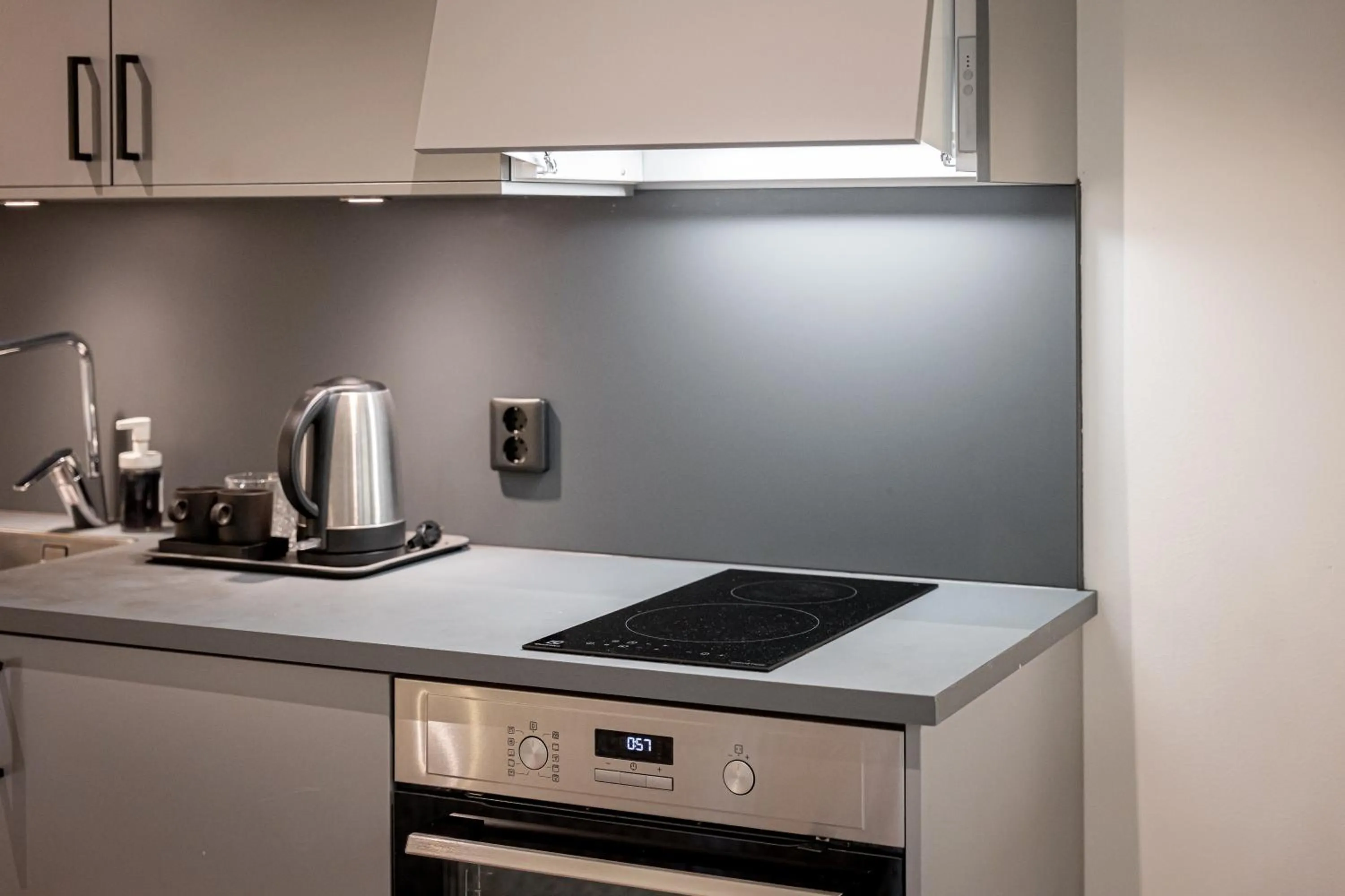 kitchen in Uppsala Hotel Apartments