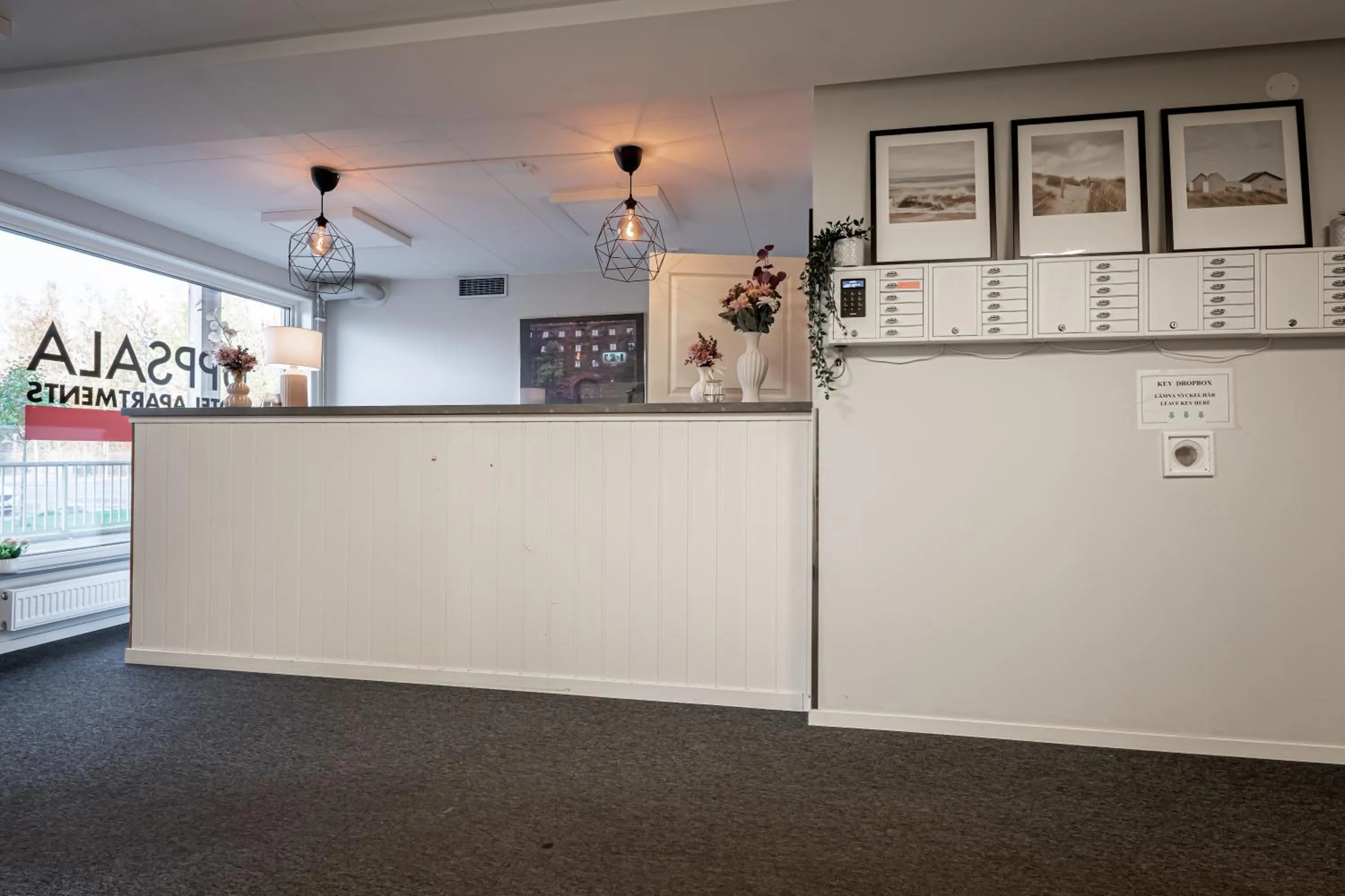 Facade/entrance in Uppsala Hotel Apartments