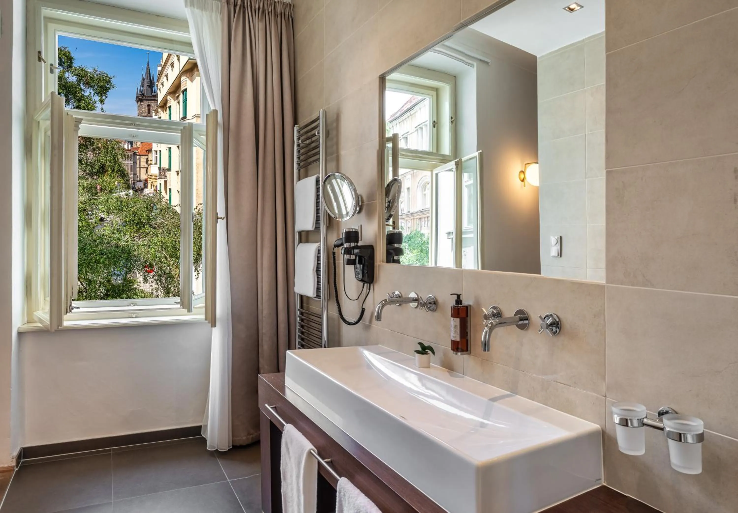 Bathroom in Golden Angel Suites by Adrez