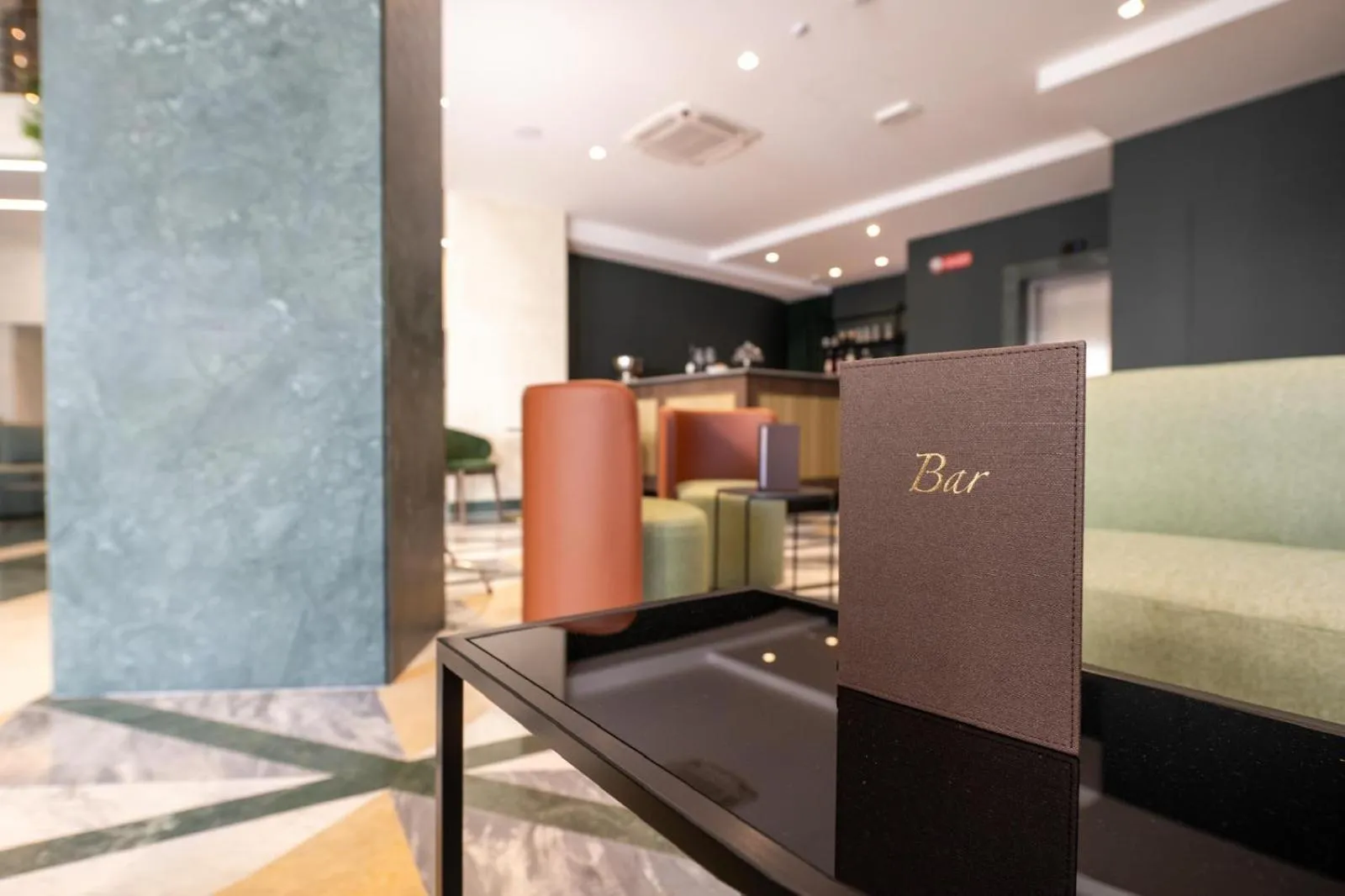 Seating area in Porta Altinia Suites