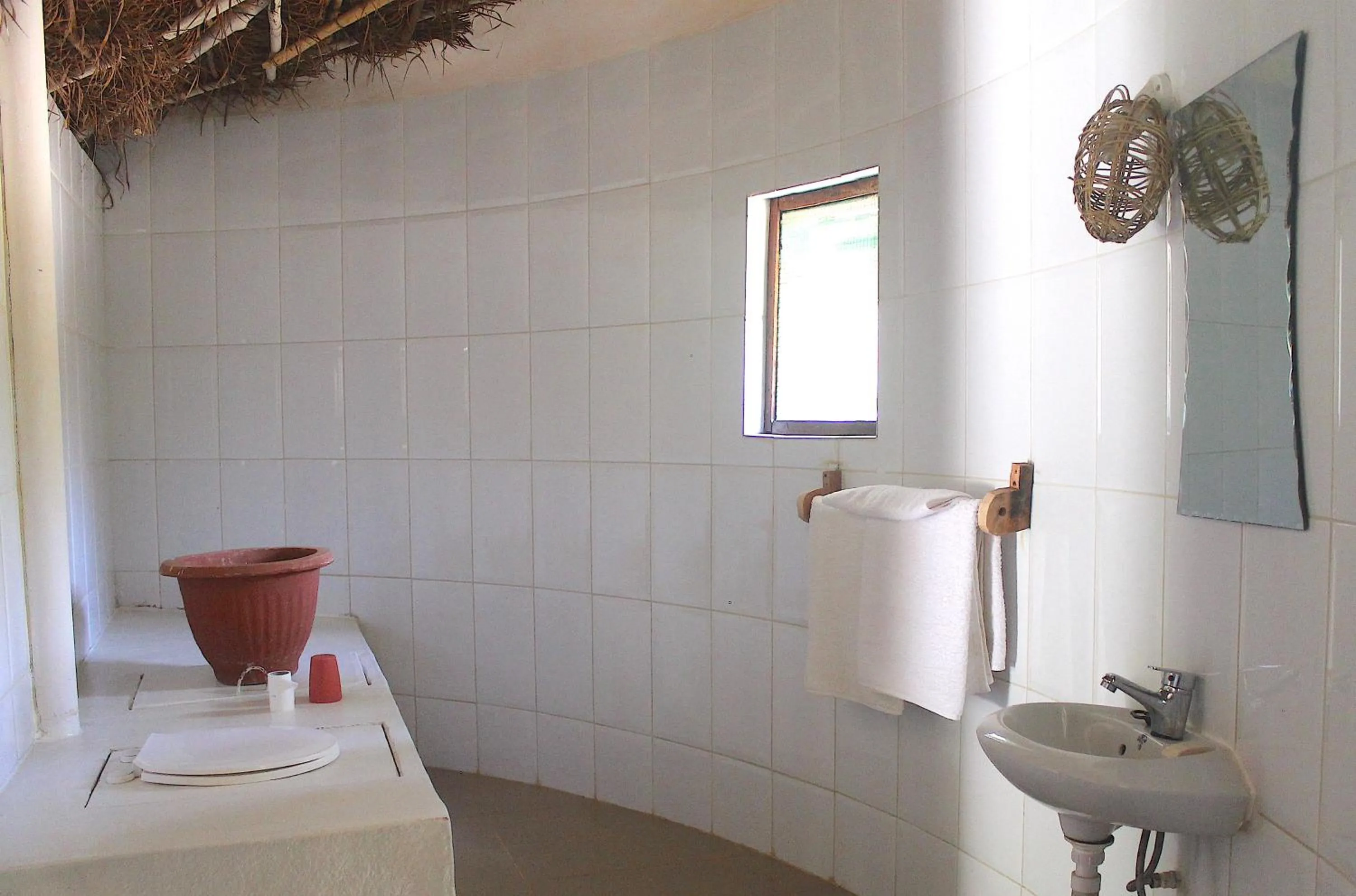 Bathroom in Footsteps Eco-Lodge