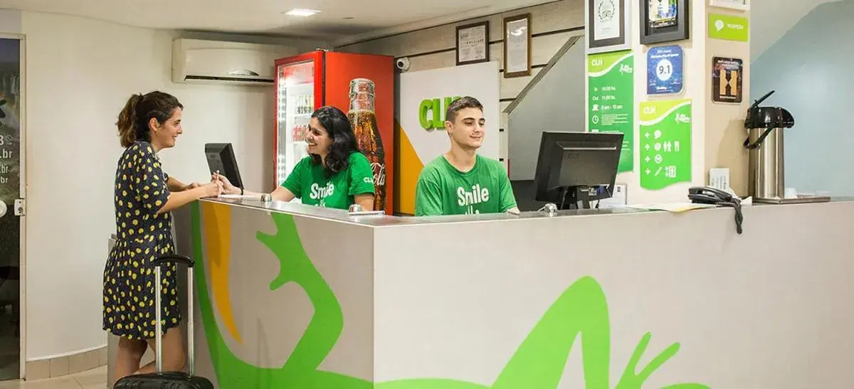 Lobby or reception in CLH Suítes Foz do Iguaçu Lobby or reception in CLH Suítes Foz do Iguaçu