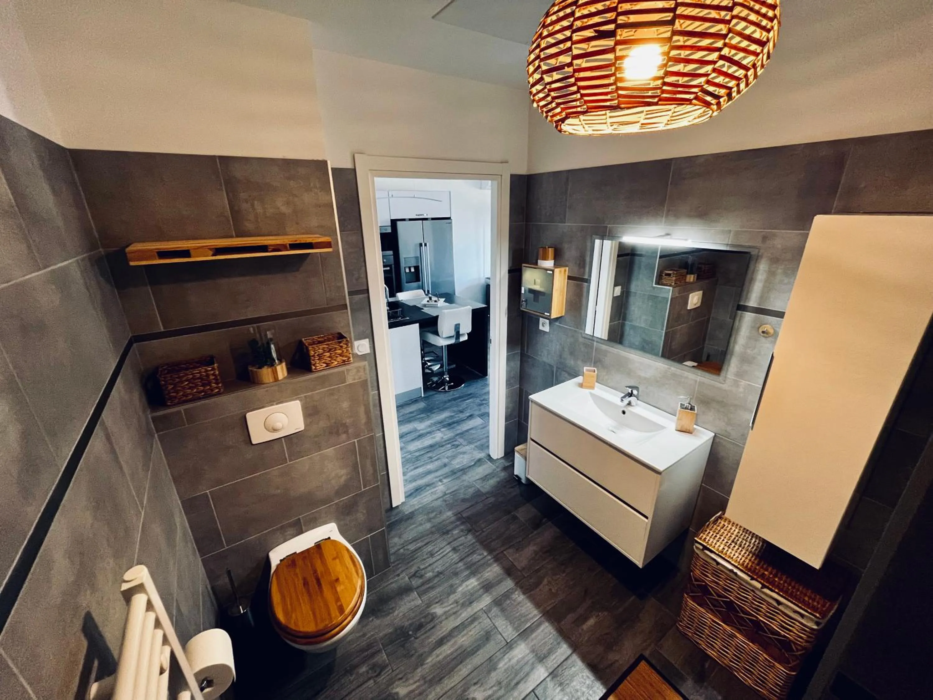 Shower, Bed in Casa Petra SALGA