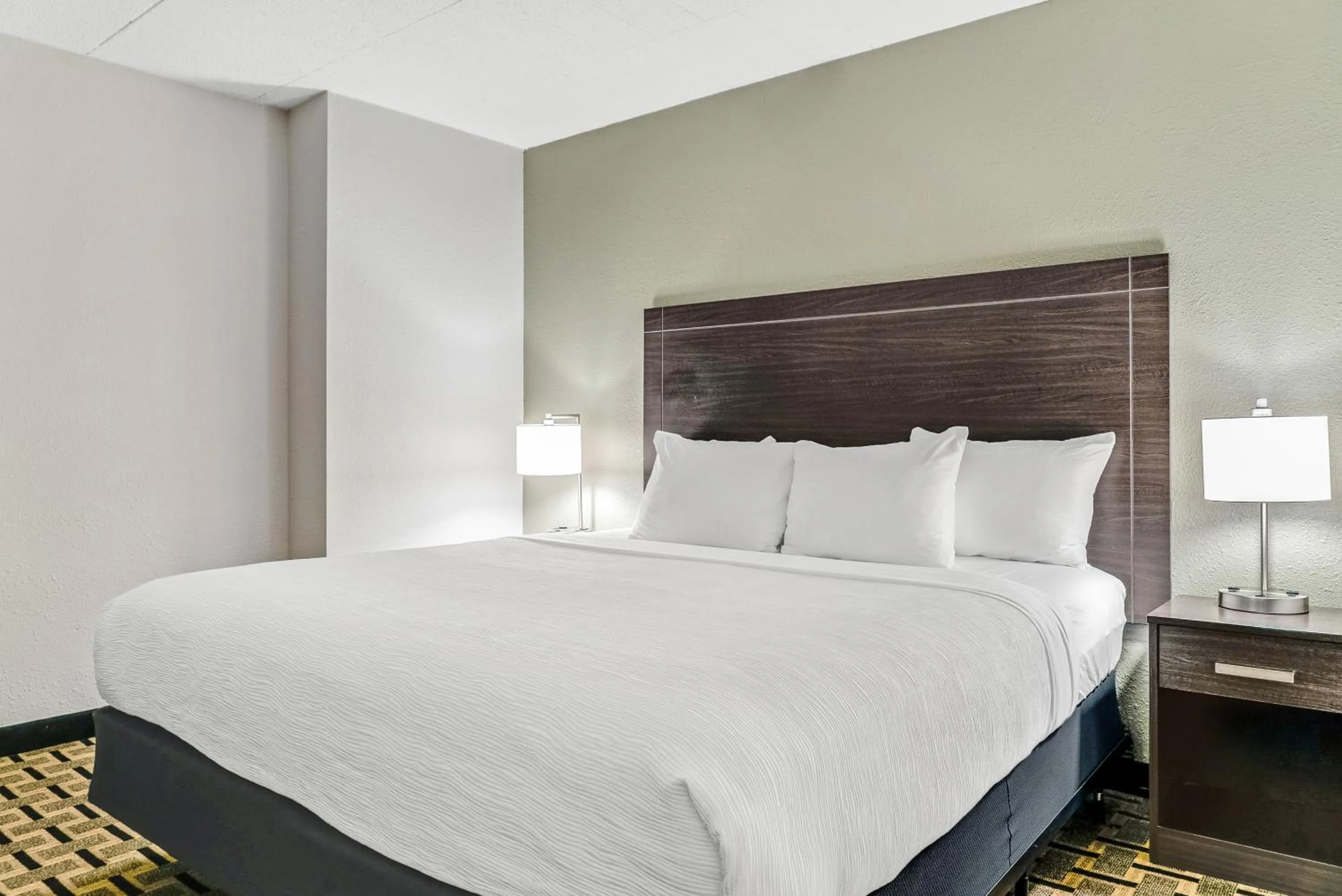 Bed in Quality Inn Detroit Downtown