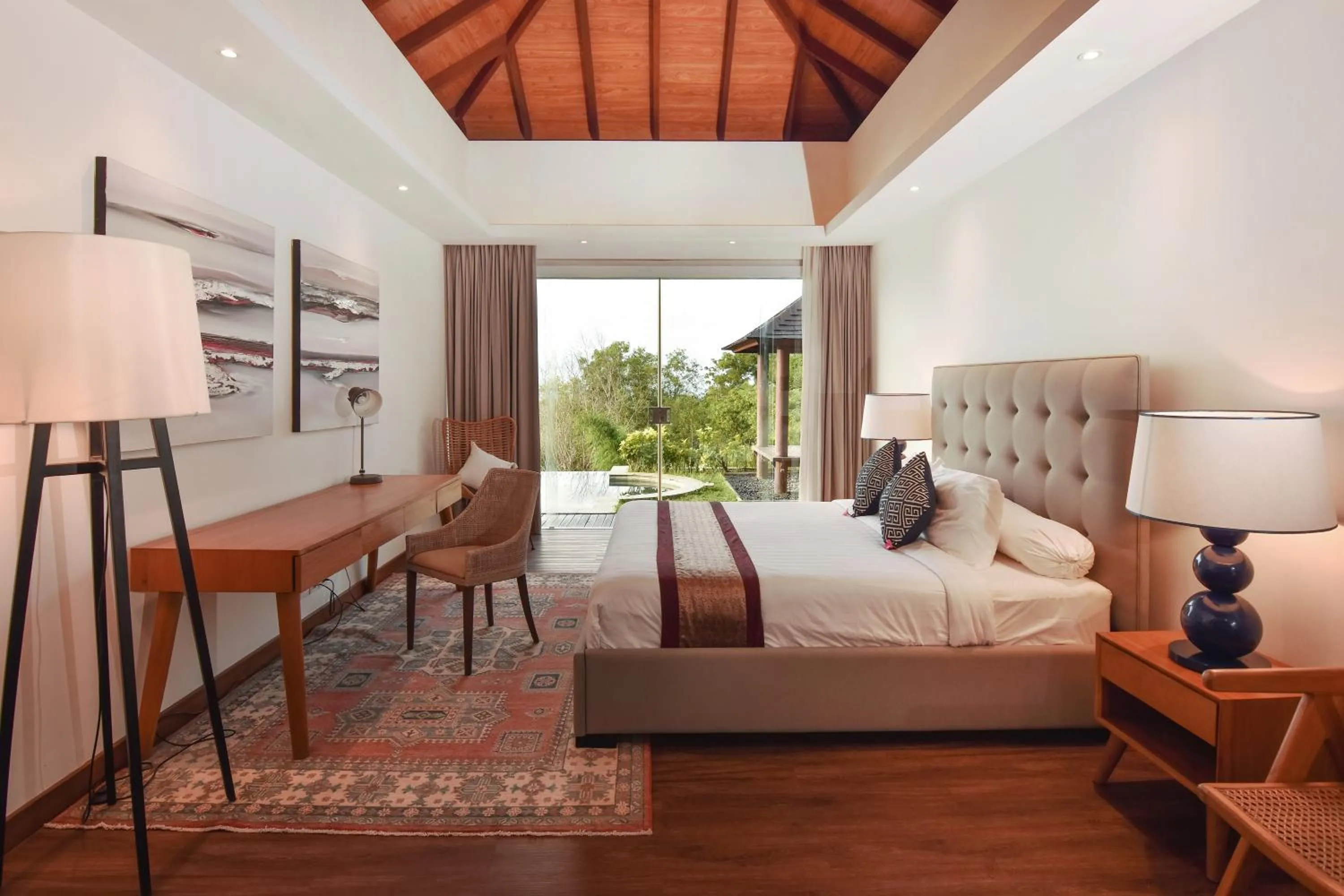 Bed in Moritz Palm Villa