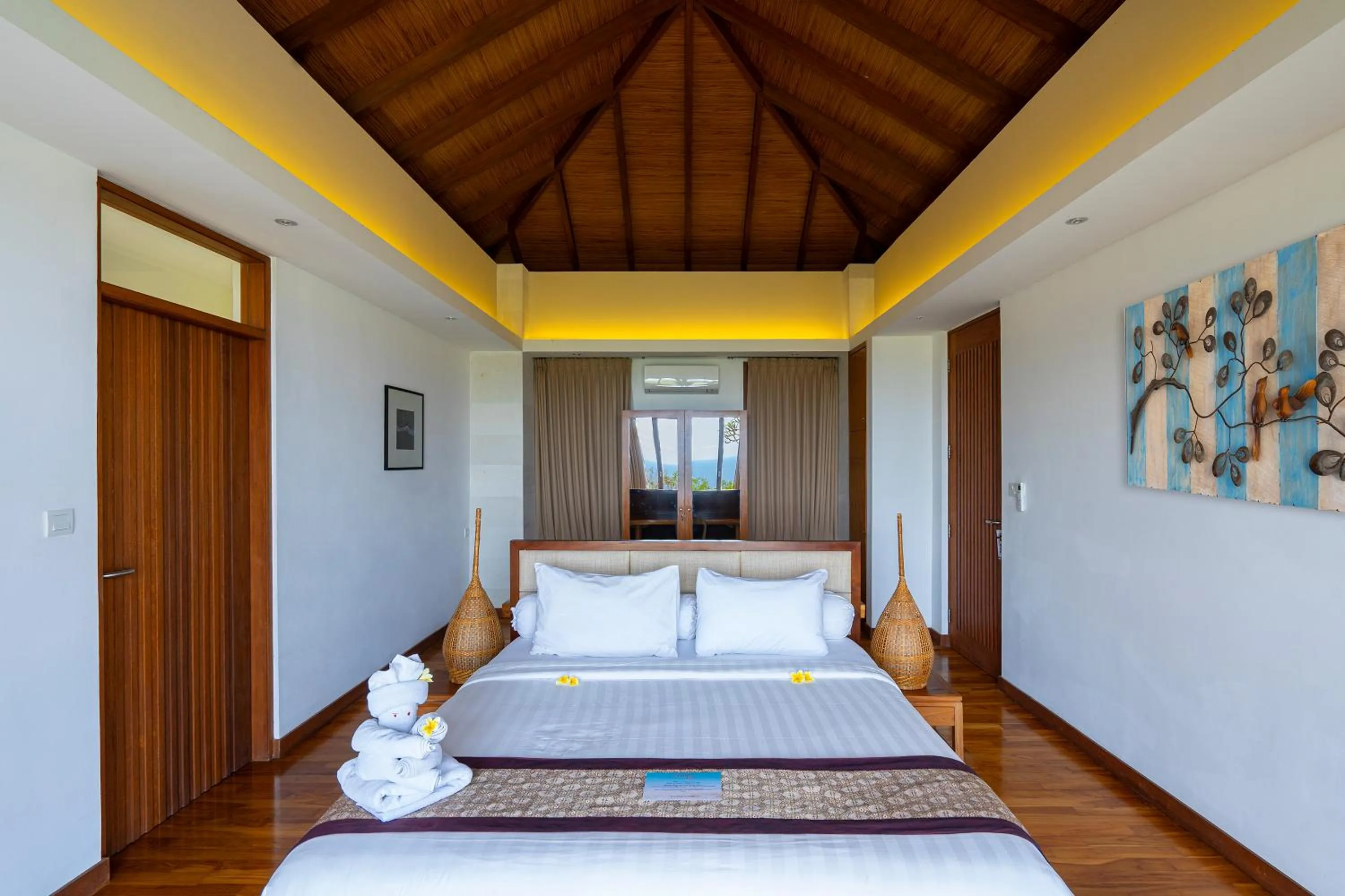 Bed in Moritz Palm Villa