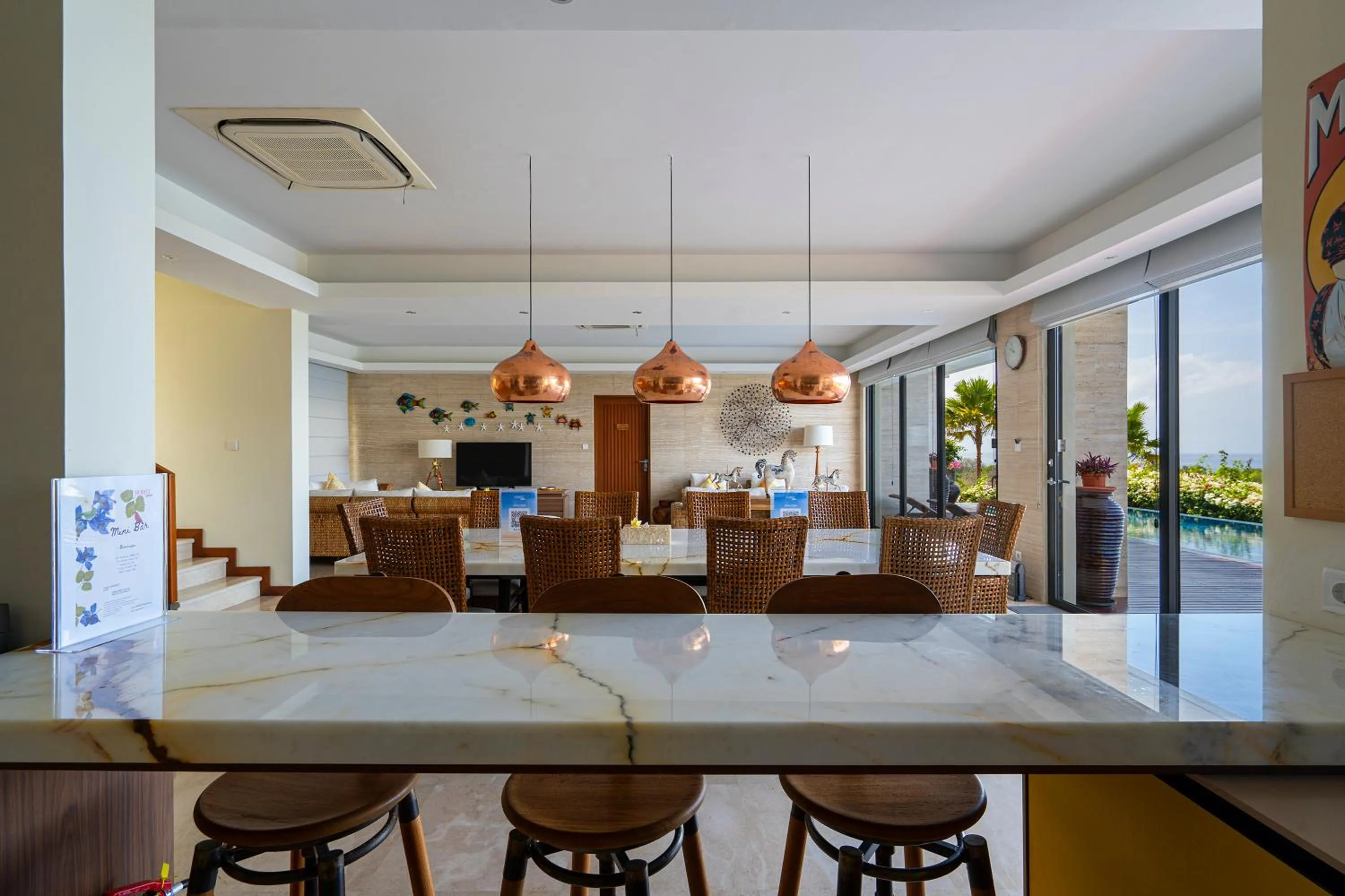 Seating area in Moritz Palm Villa