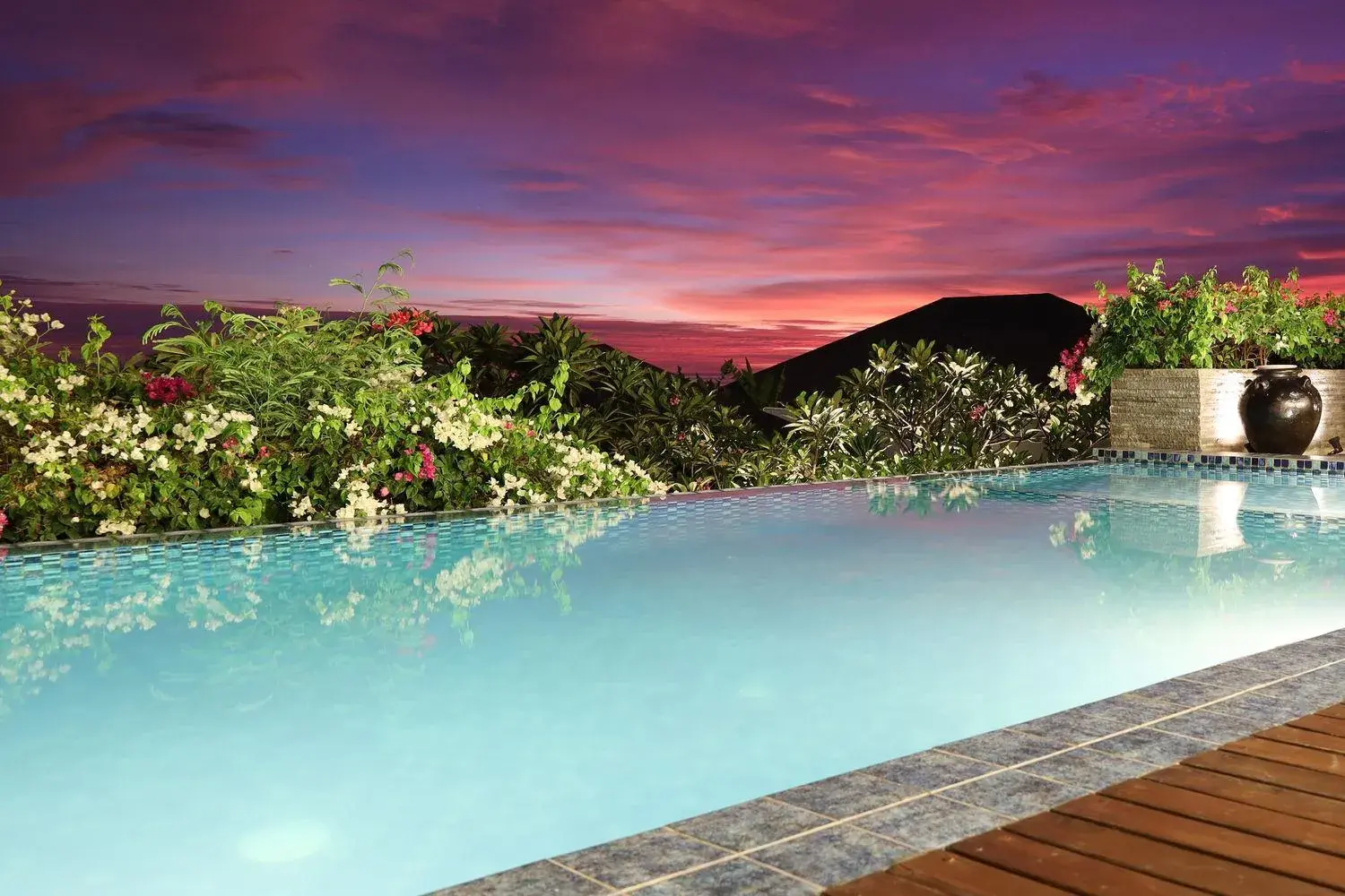 Swimming pool in Moritz Palm Villa Swimming pool in Moritz Palm Villa