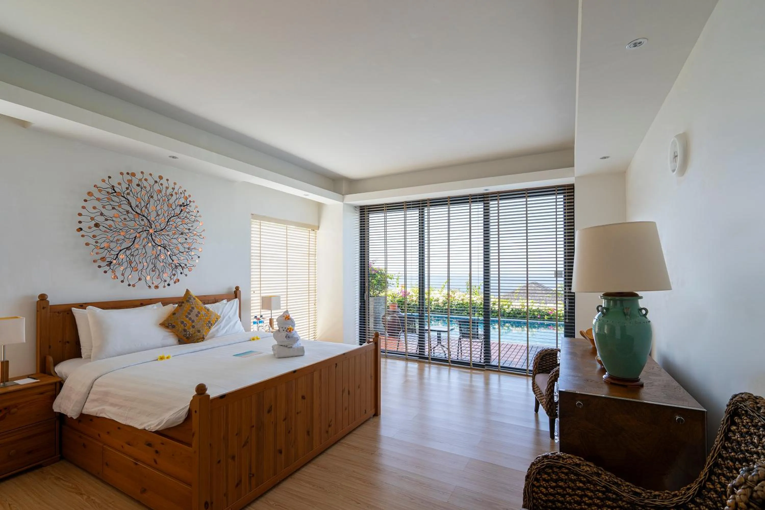 Bed in Moritz Palm Villa