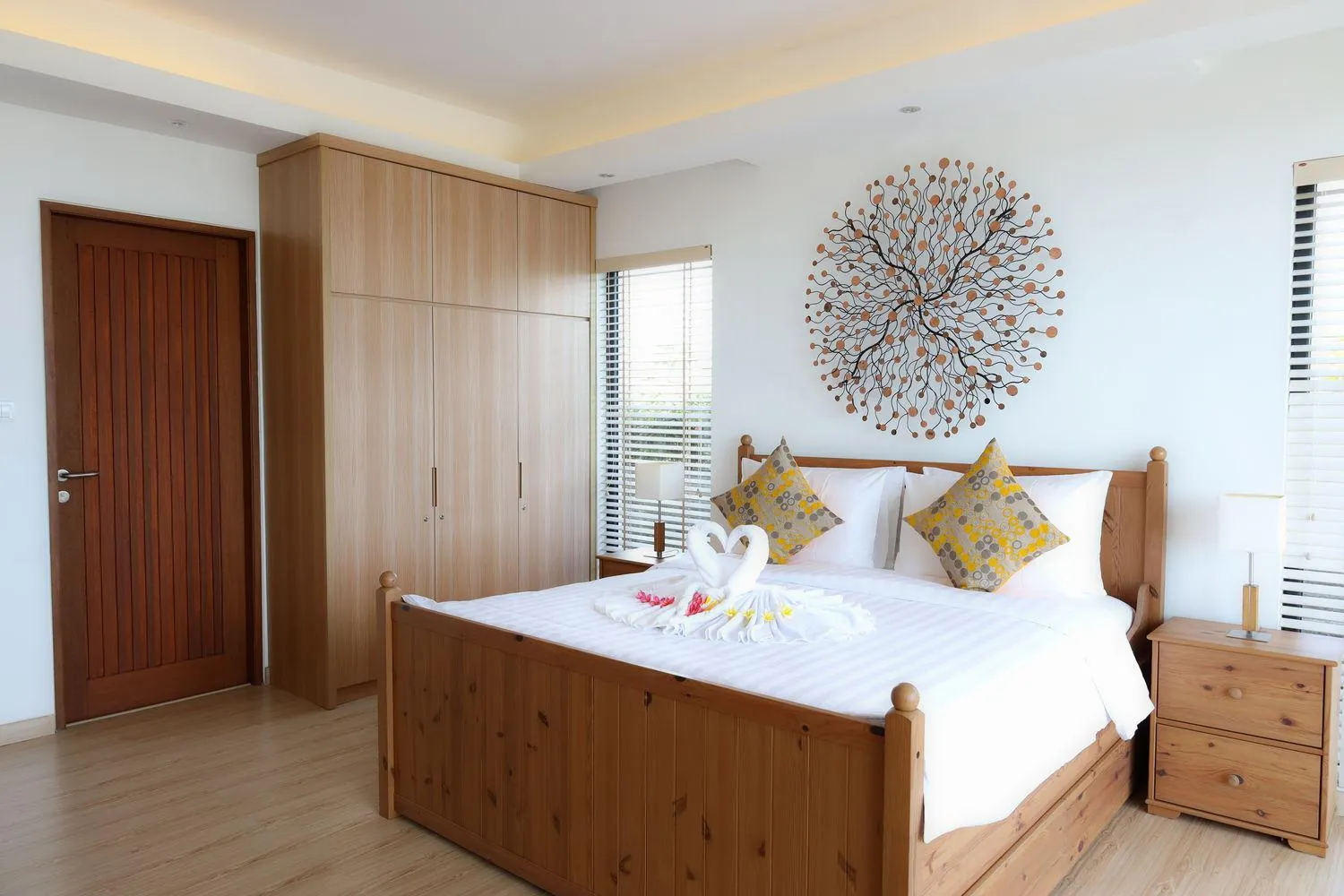 Bed in Moritz Palm Villa