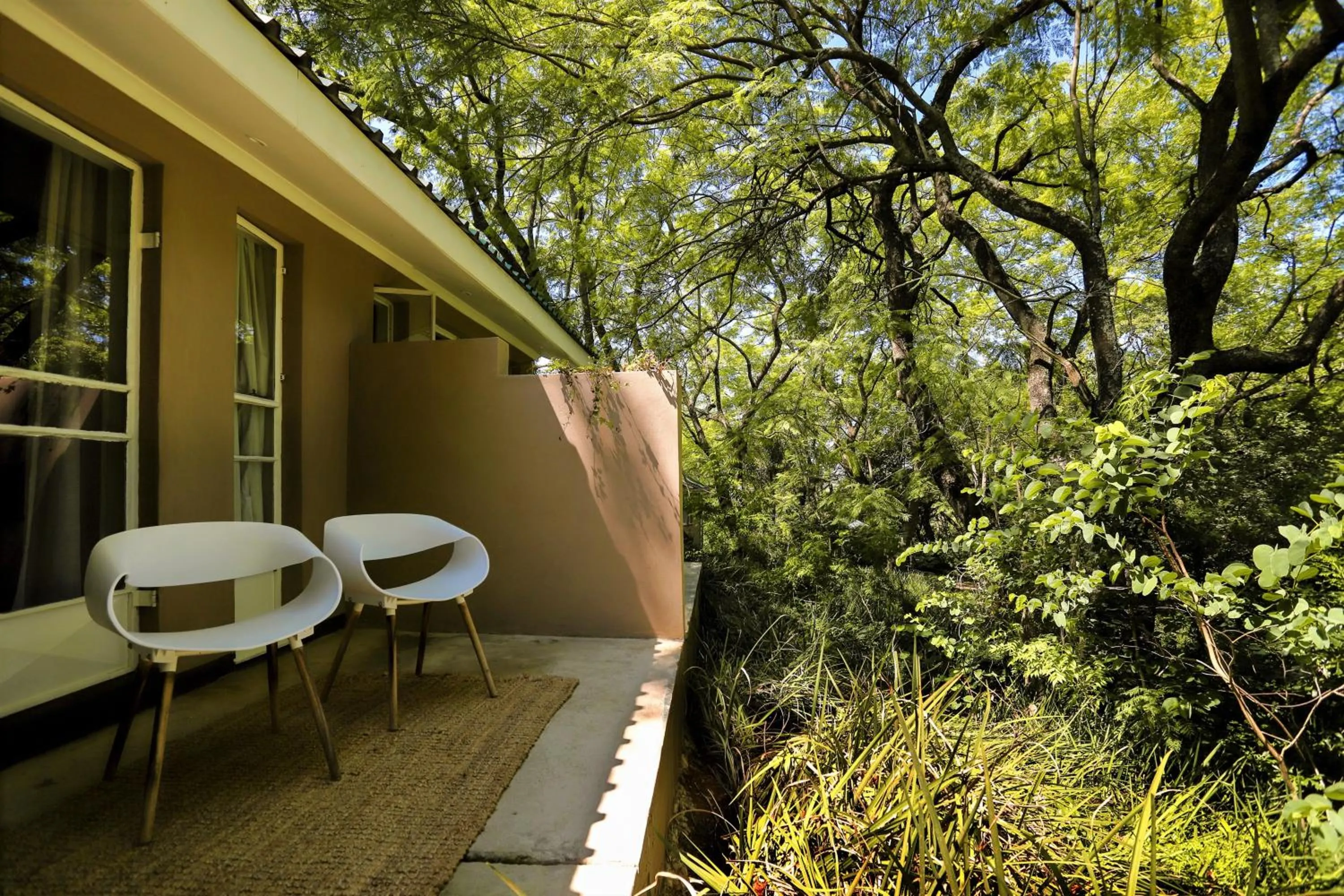Patio in Mantenga Lodge