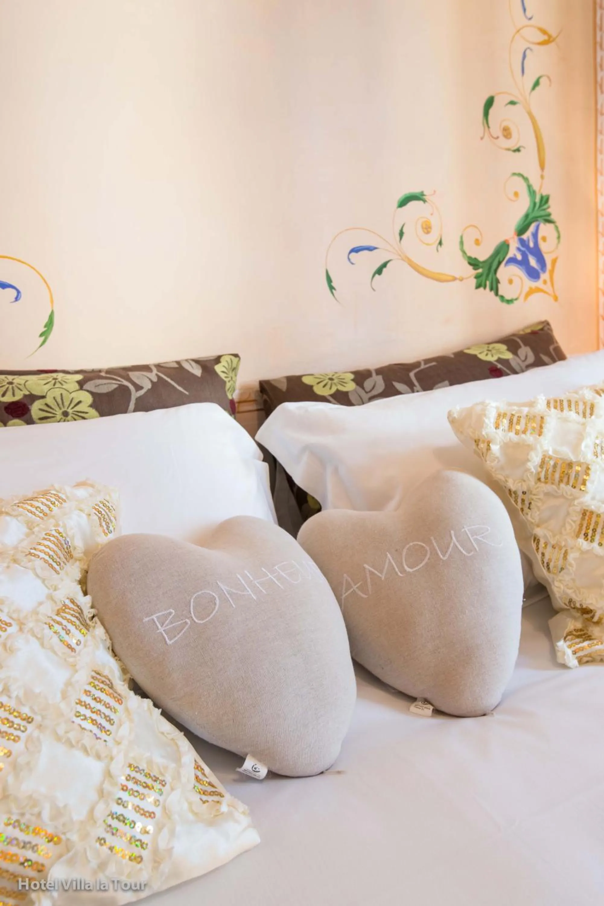 Bed in Hotel Villa La Tour