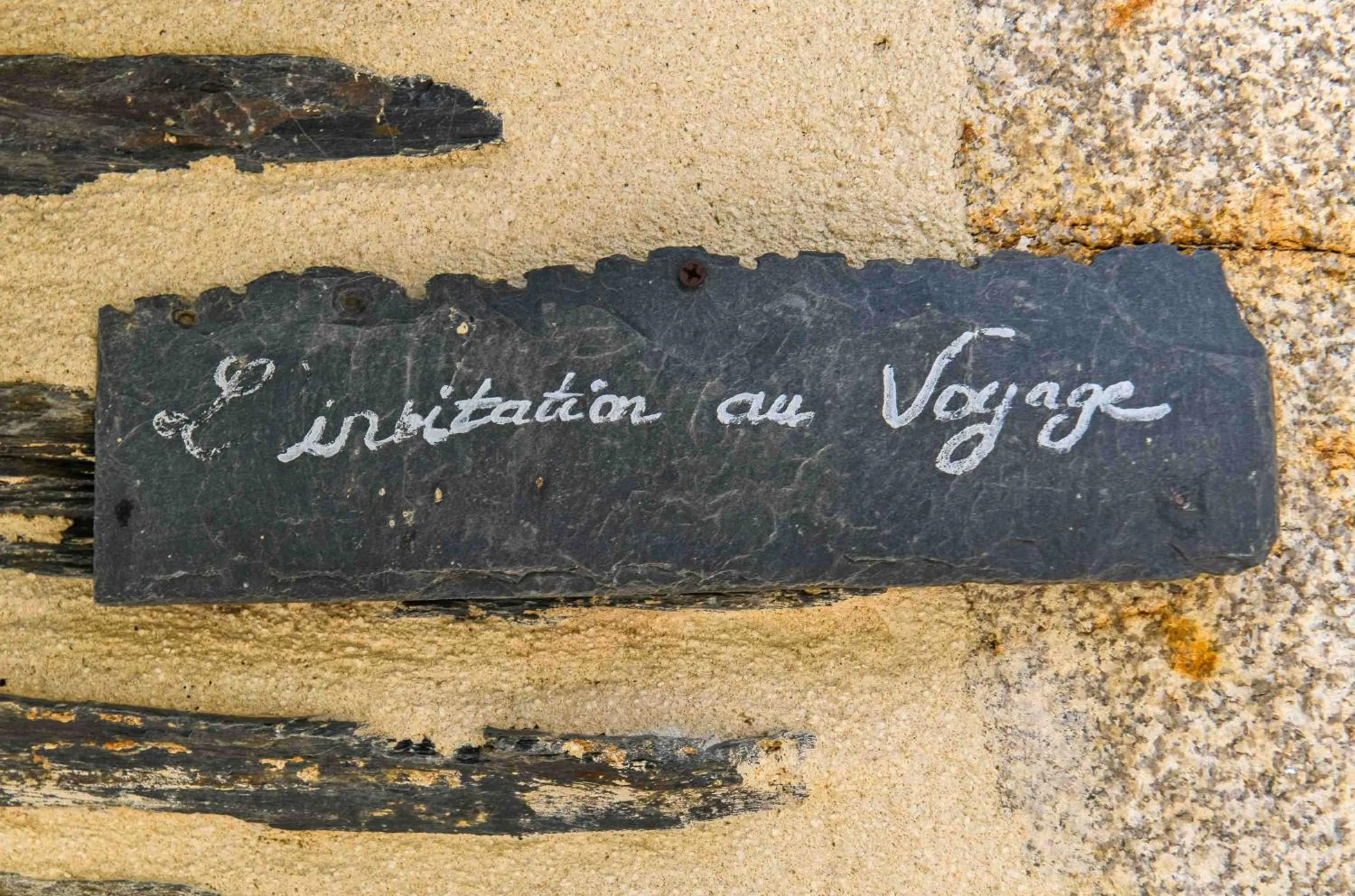 Decorative detail in Les Pierres Bleues