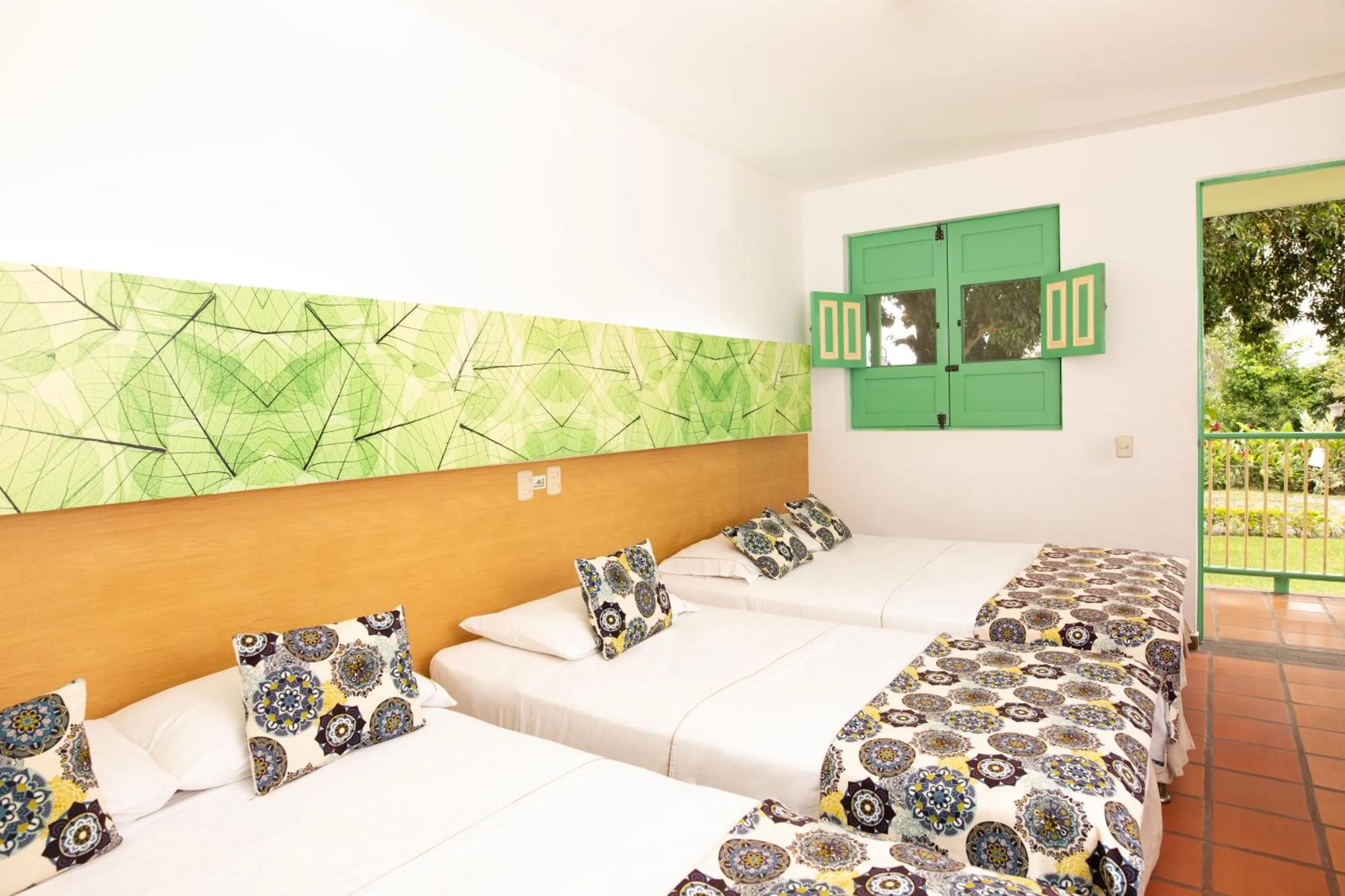 Bed in Hotel Eden Parque del Cafe