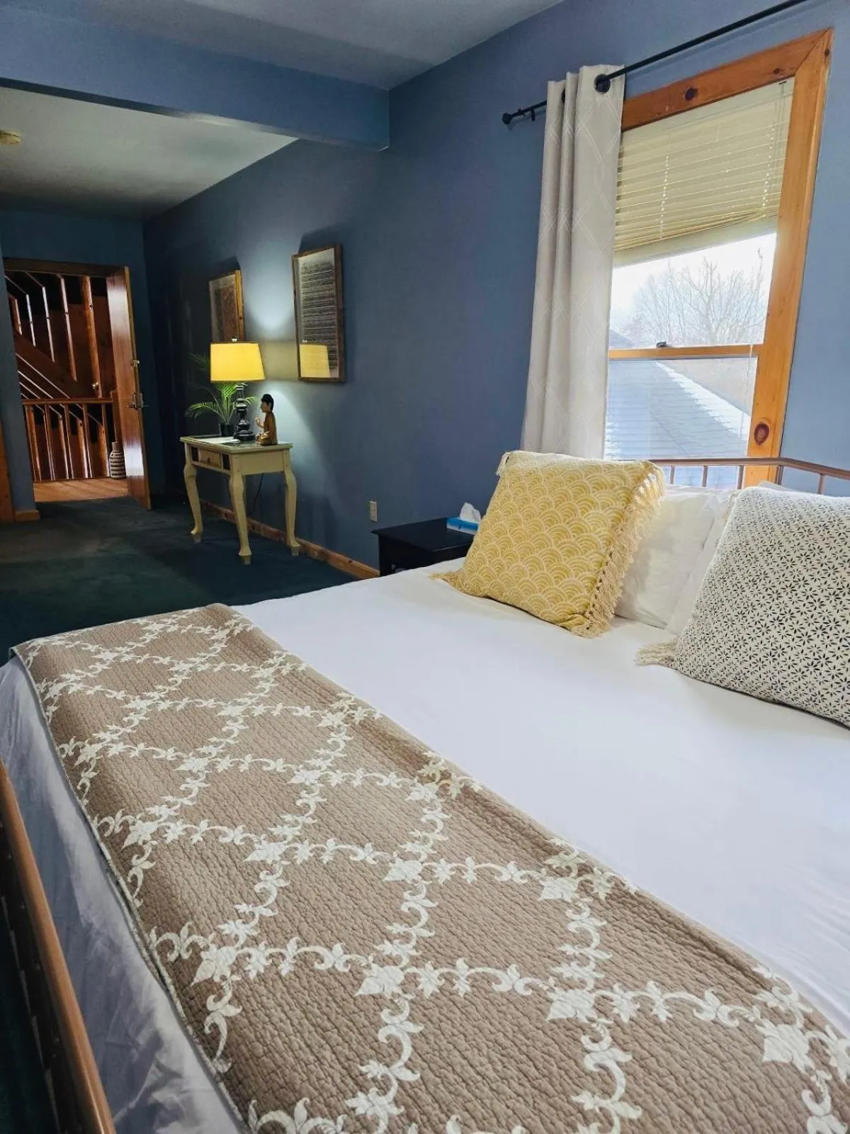 Bed in Point Au Roche Lodge