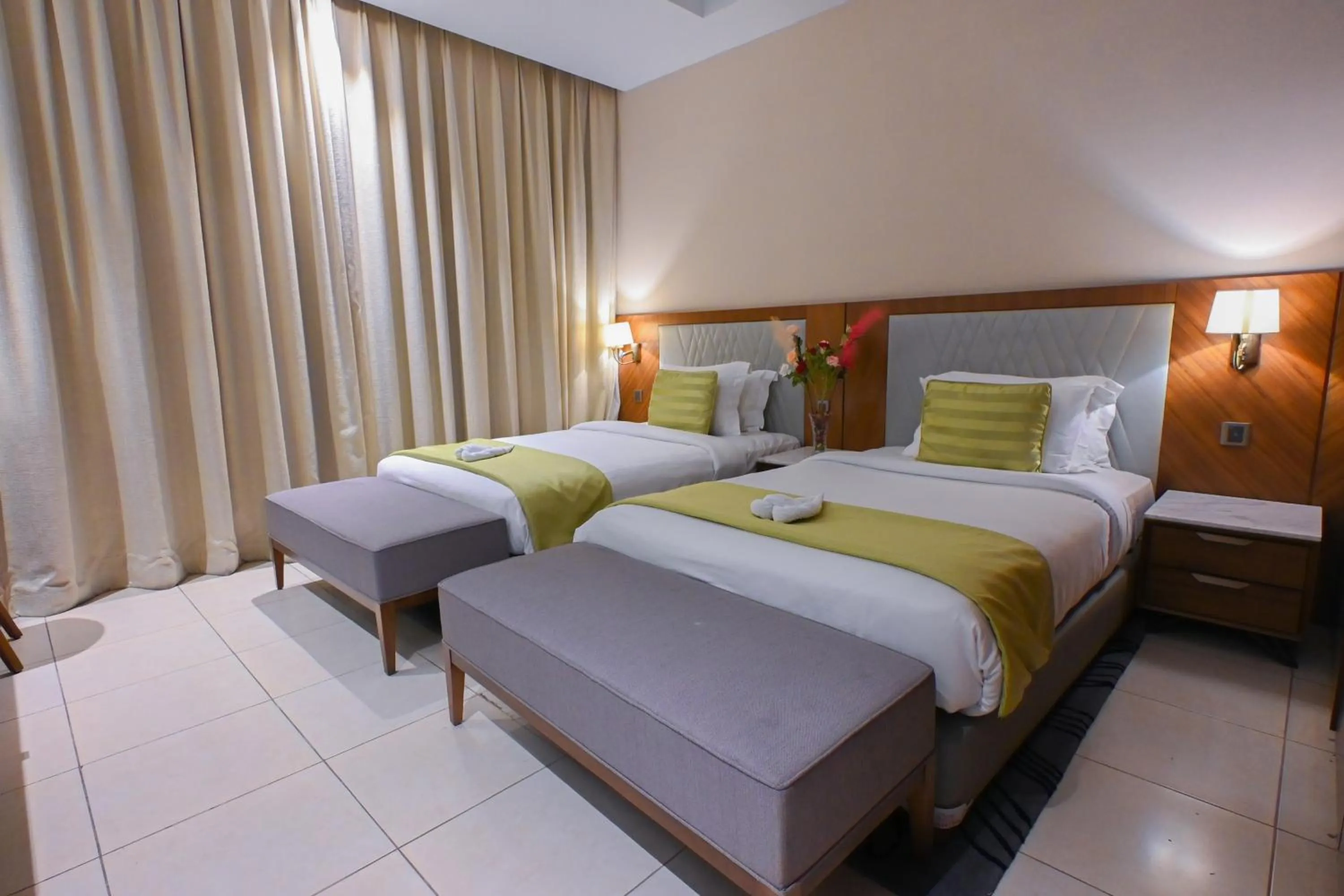 Photo of the whole room, Bed in Ramee Palace Hotel