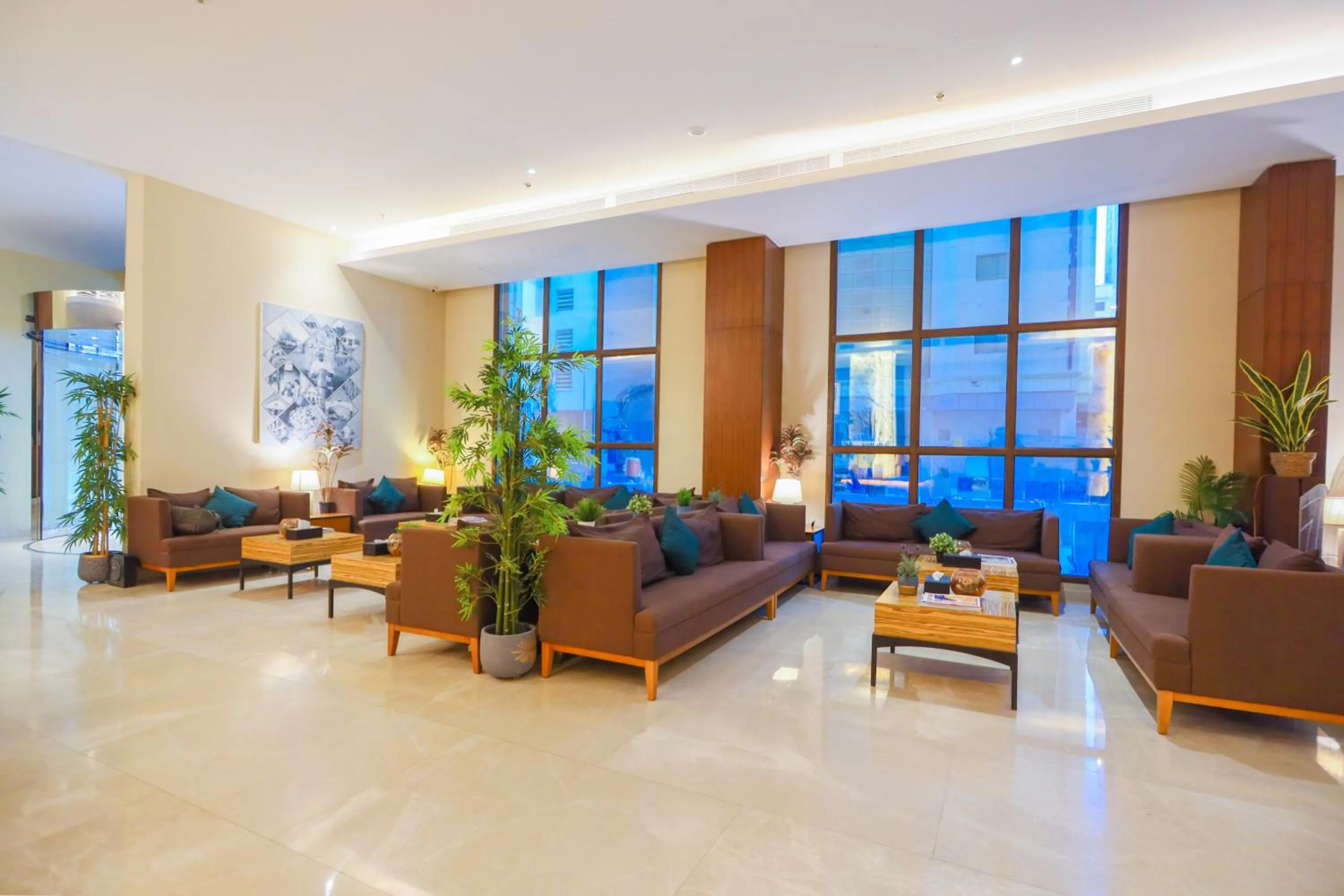 Lobby or reception in Ramee Palace Hotel