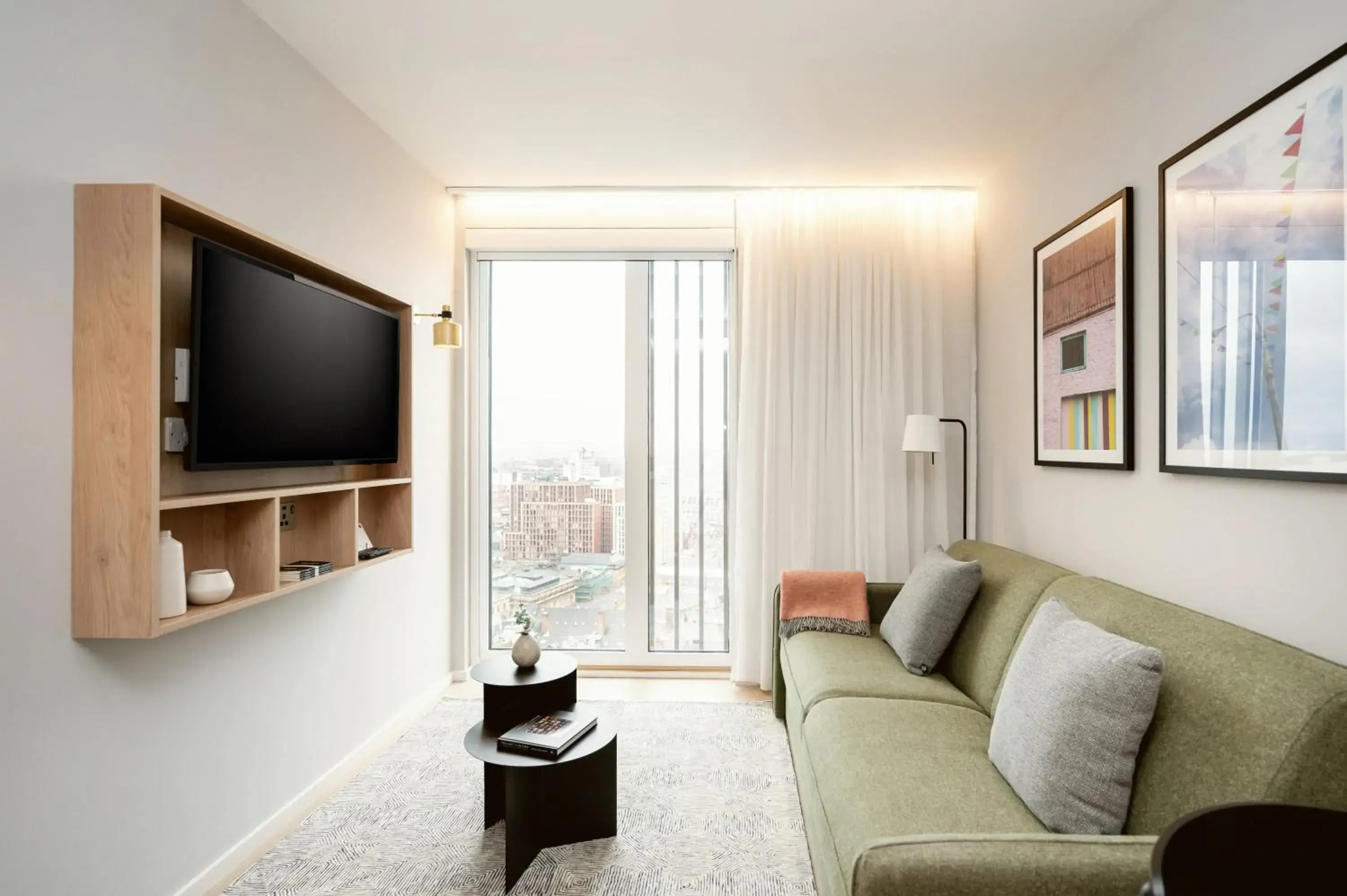 Living room in Wilde Aparthotels Manchester City Centre Living room in Wilde Aparthotels Manchester City Centre
