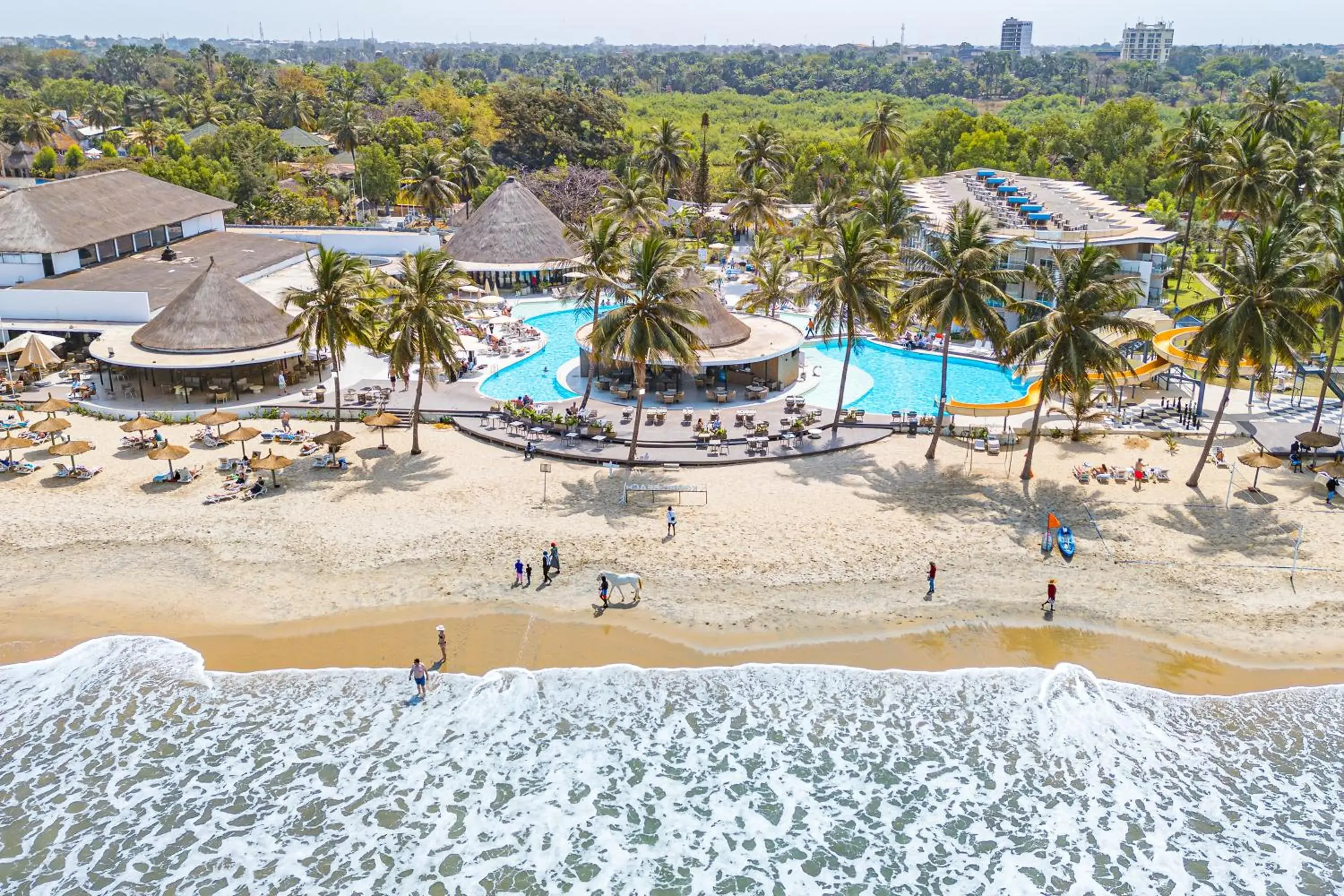 Pool view in Kombo Beach Resort Pool view in Kombo Beach Resort
