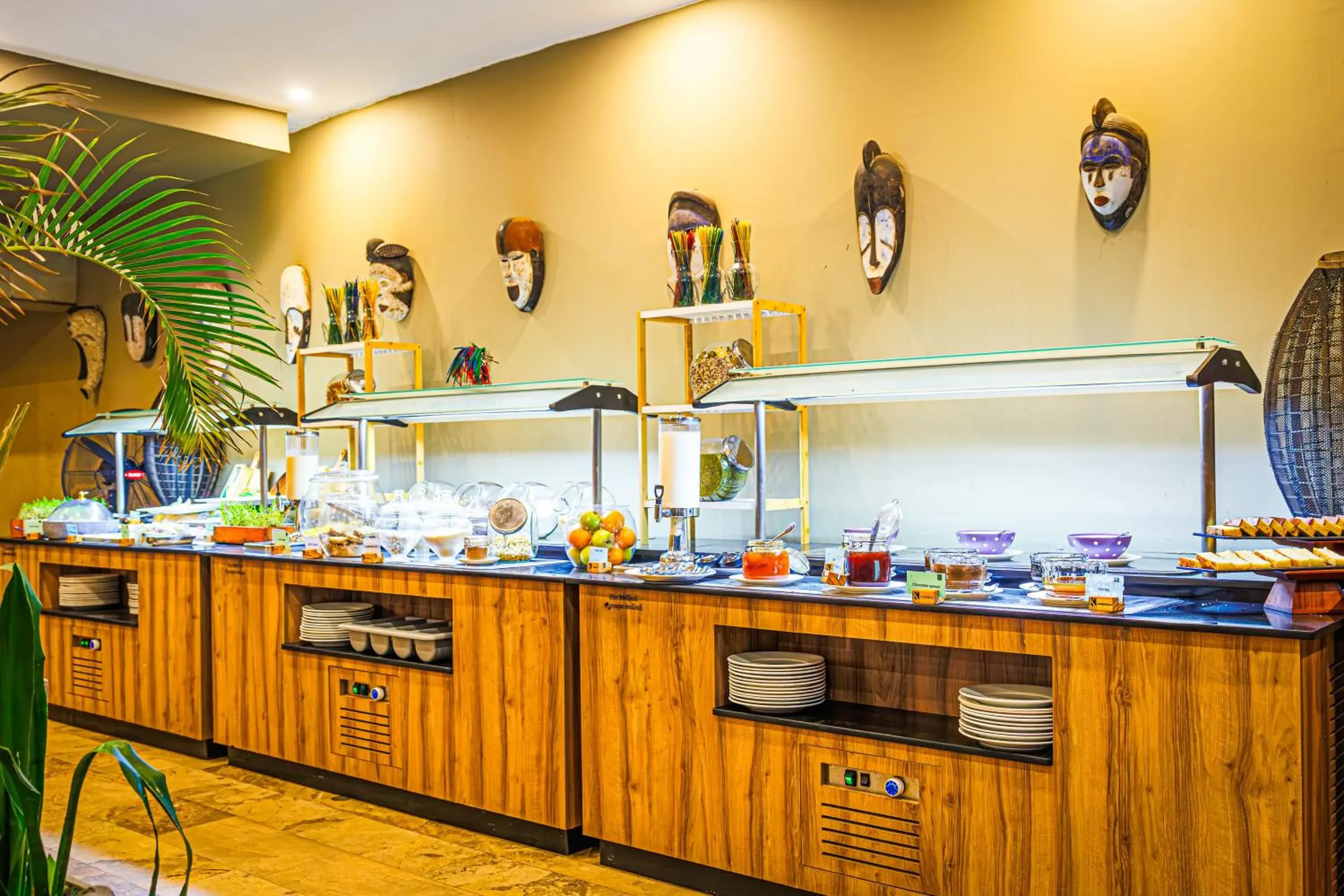 Buffet breakfast in Kombo Beach Resort Buffet breakfast in Kombo Beach Resort