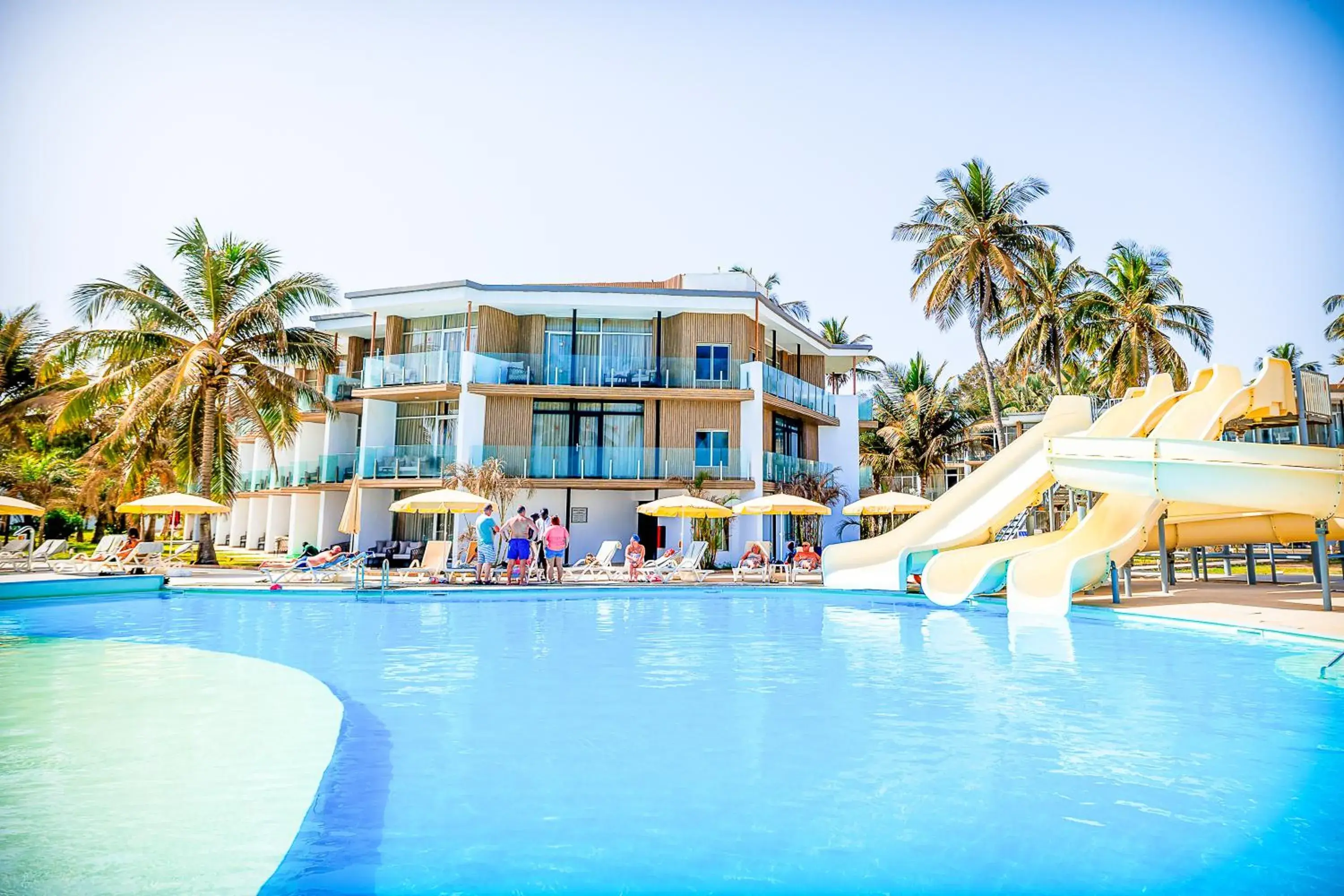 Pool view in Kombo Beach Resort Pool view in Kombo Beach Resort