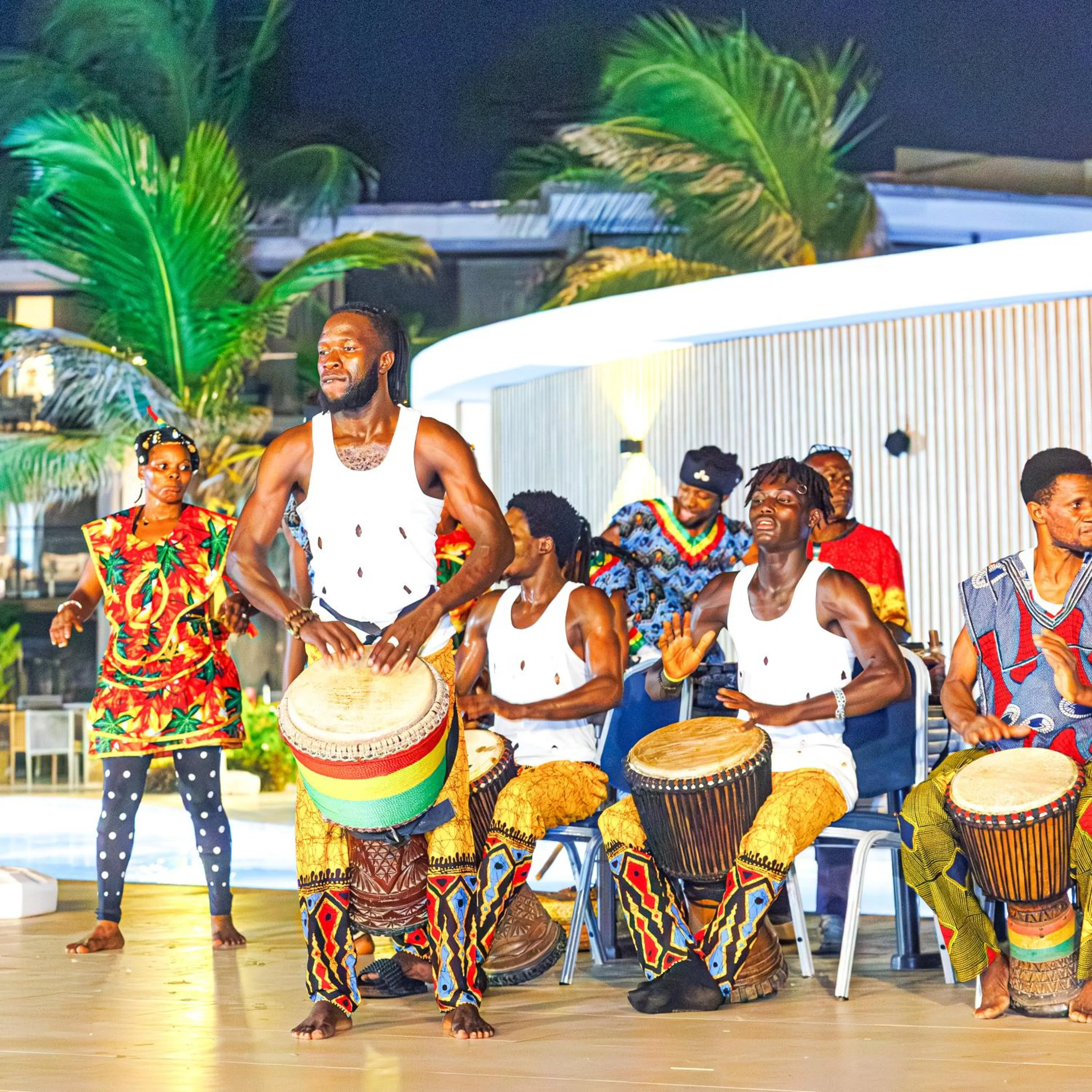 Evening entertainment in Kombo Beach Resort