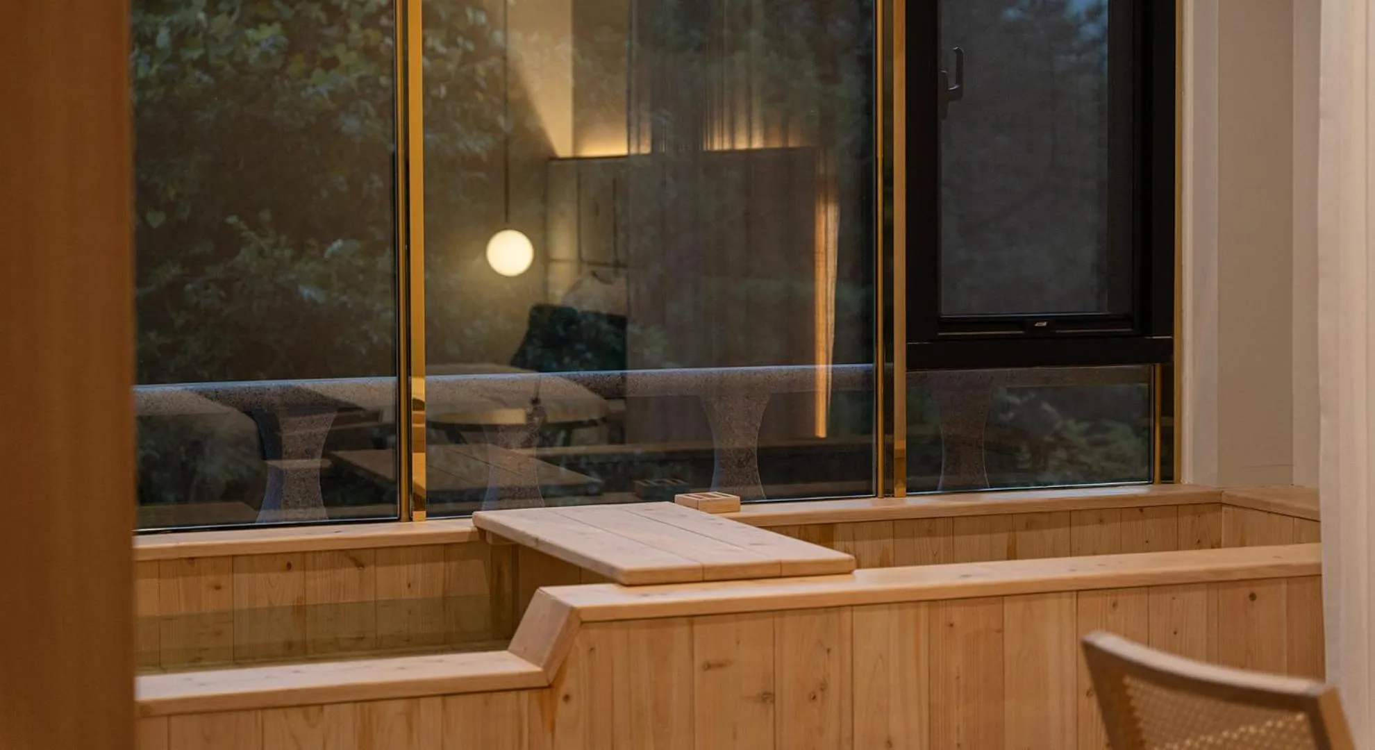 Sauna in Denbasta forest Hotel