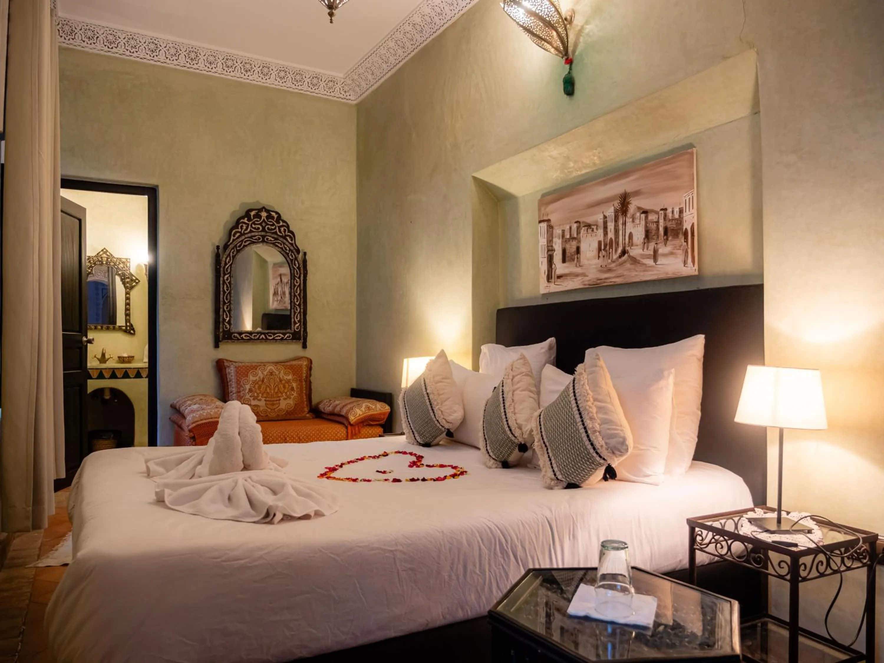 Bed in Riad Amegrad