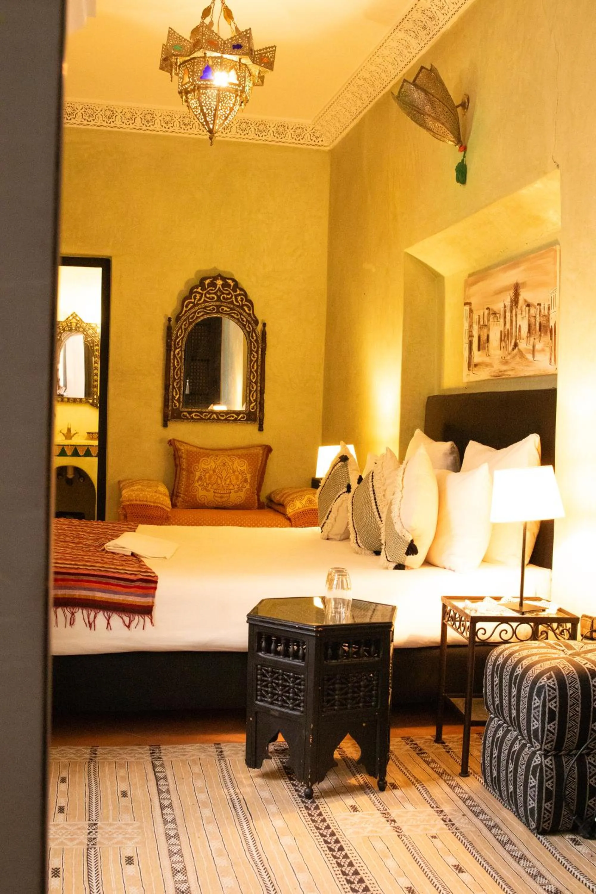 Bed in Riad Amegrad