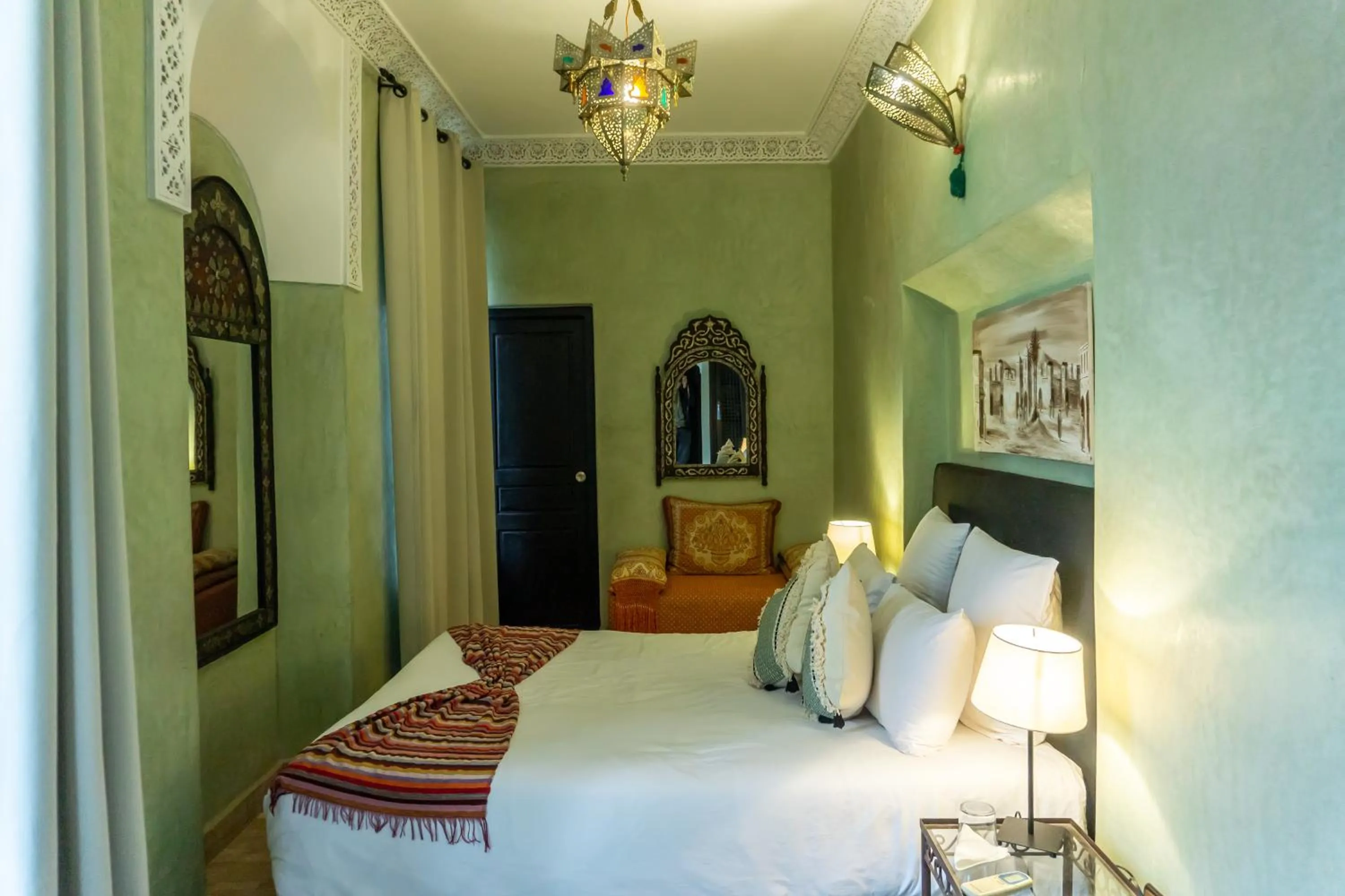 Bed in Riad Amegrad