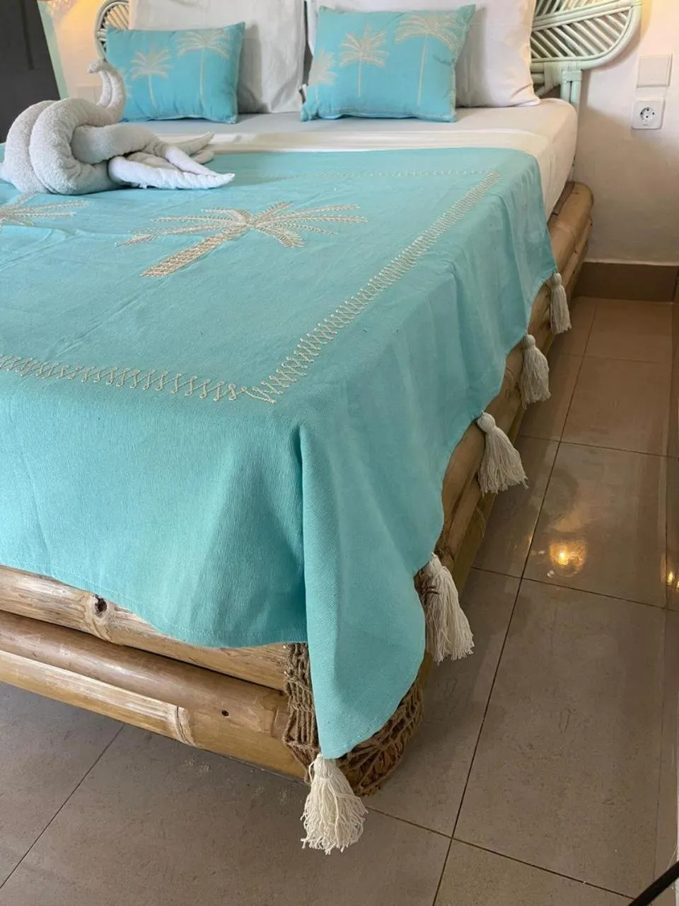 Bed in PLAYA BONITA HOTEL & BEACH CLUB Gili Air