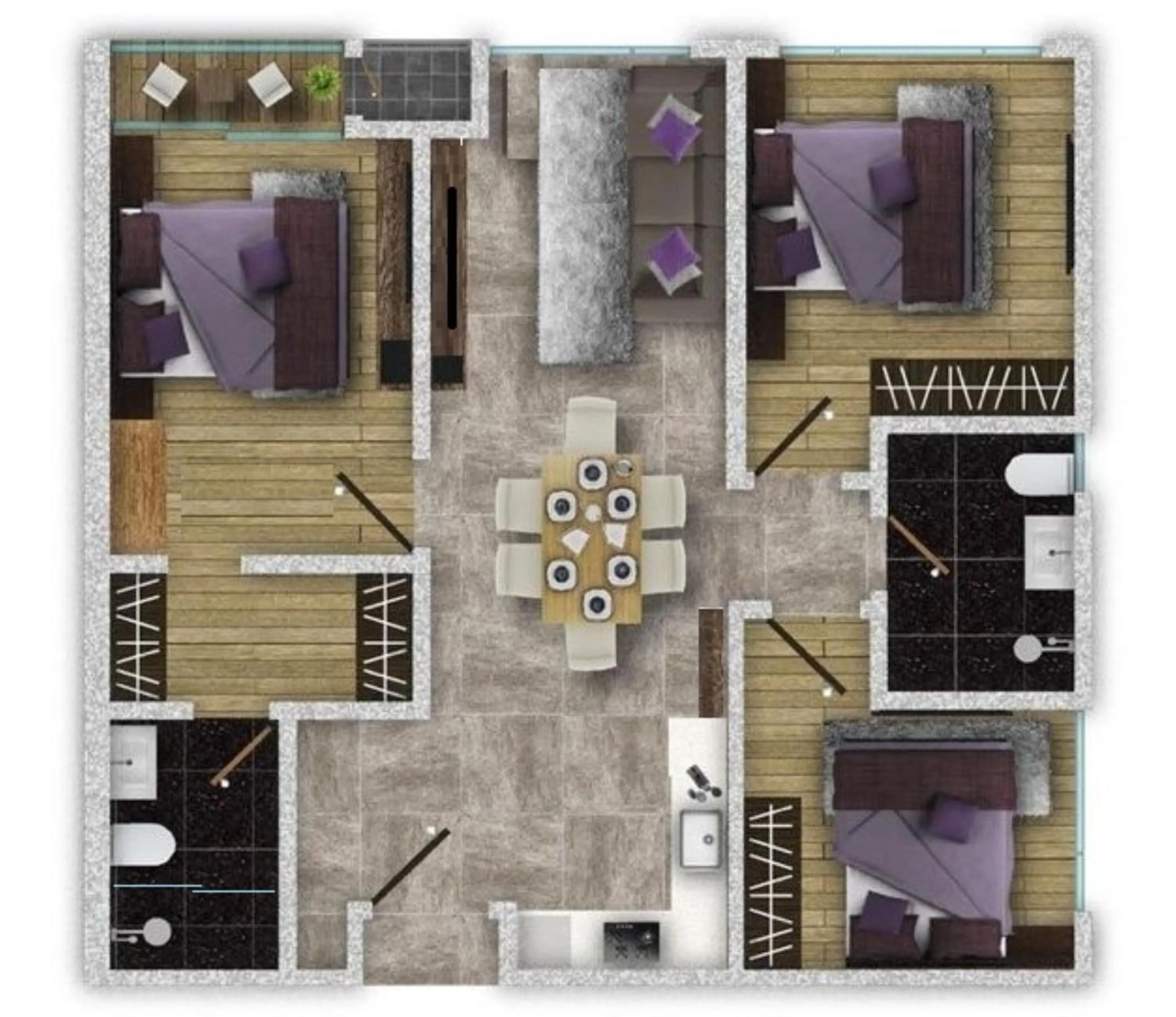 Floor plan in Opus Residence KL by EUcation Home