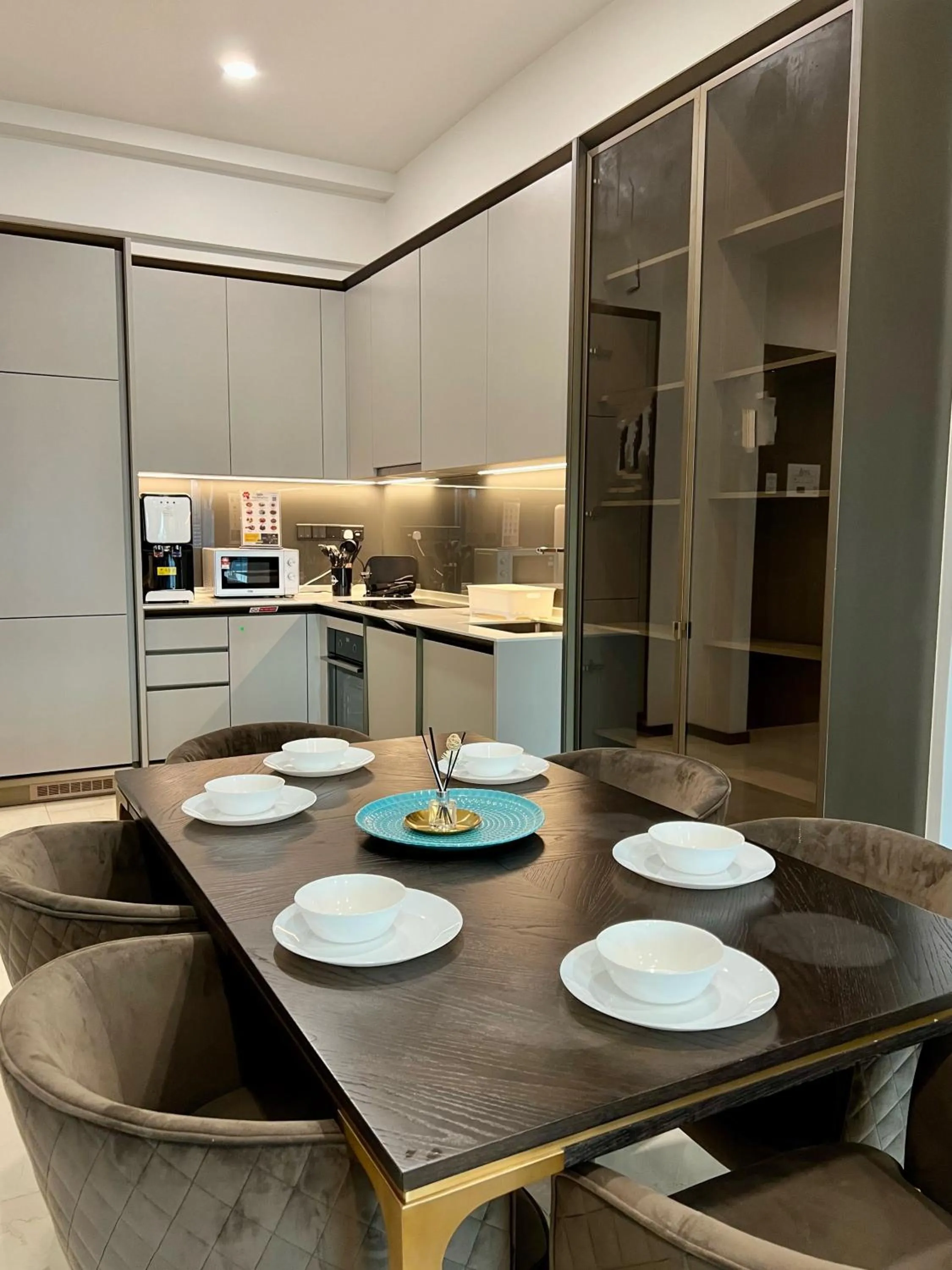 Kitchen or kitchenette in Opus Residence KL by EUcation Home